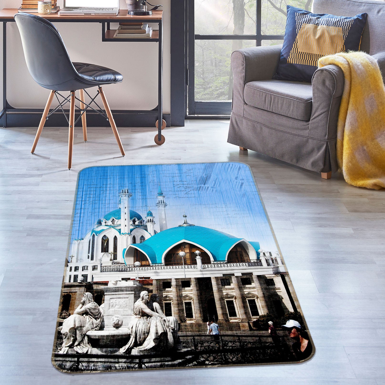 3D Building 32143 Non Slip Rug Mat
