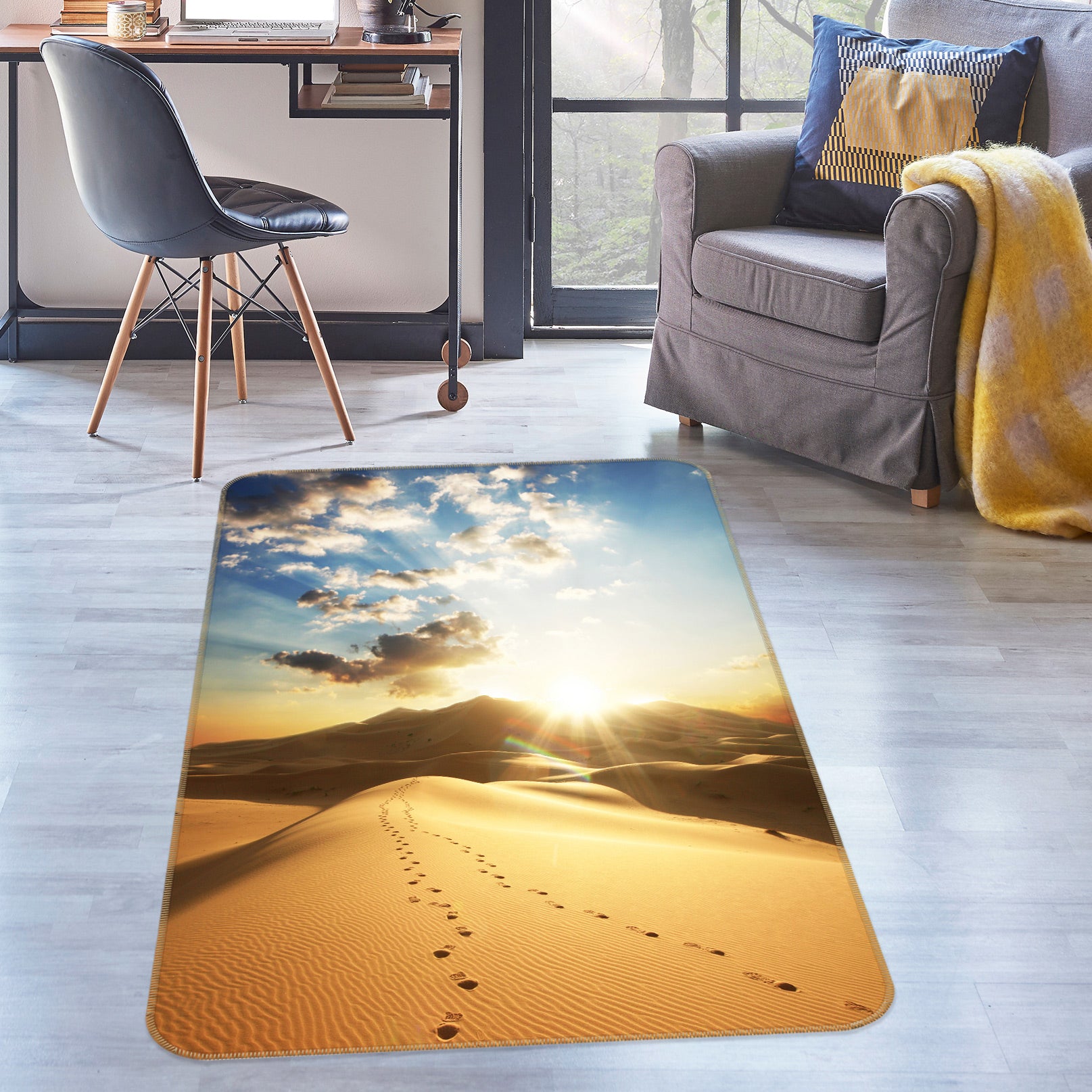 3D Desert 76056 Non Slip Rug Mat