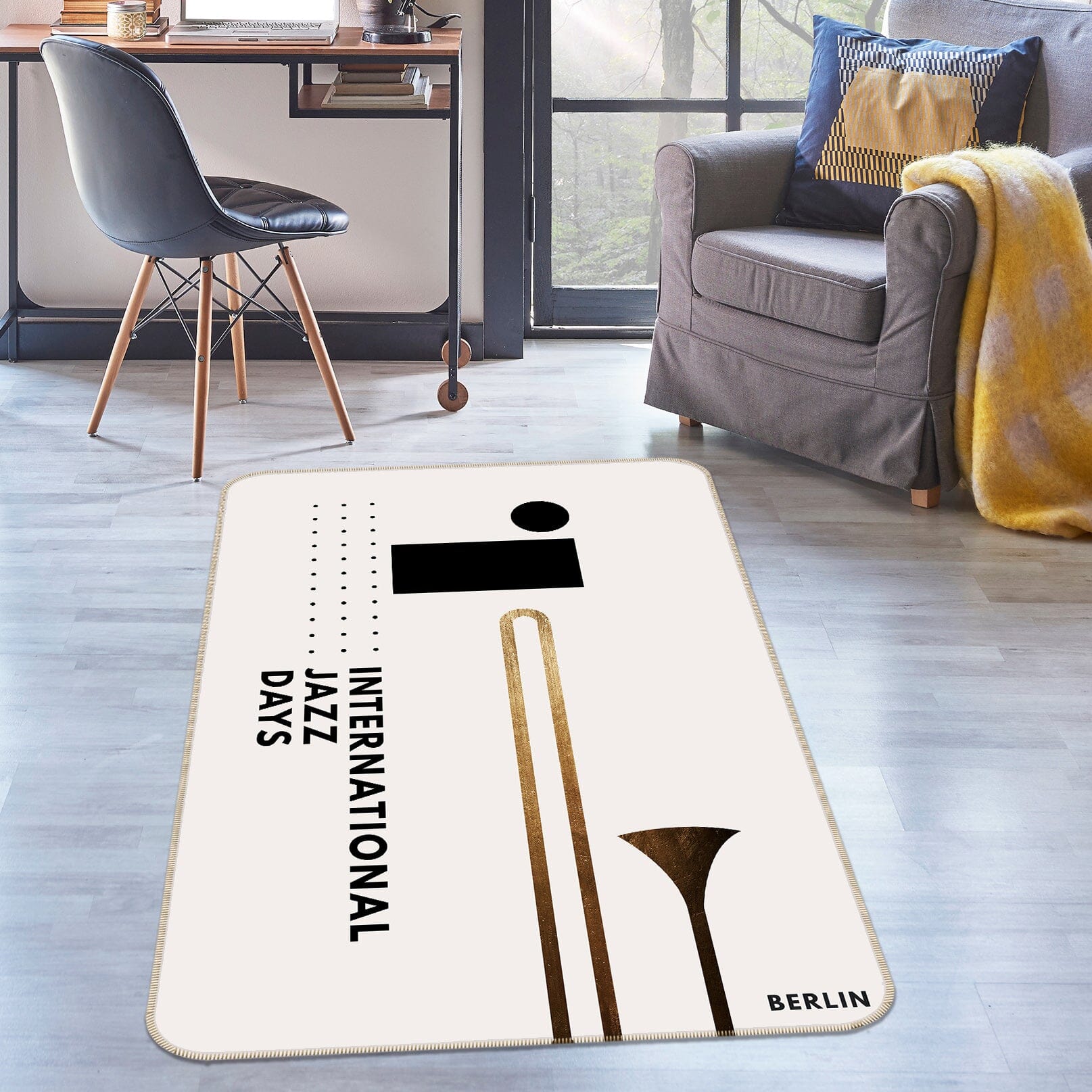 3D Golden Suona 1069 Boris Draschoff Rug Non Slip Rug Mat Mat AJ Creativity Home