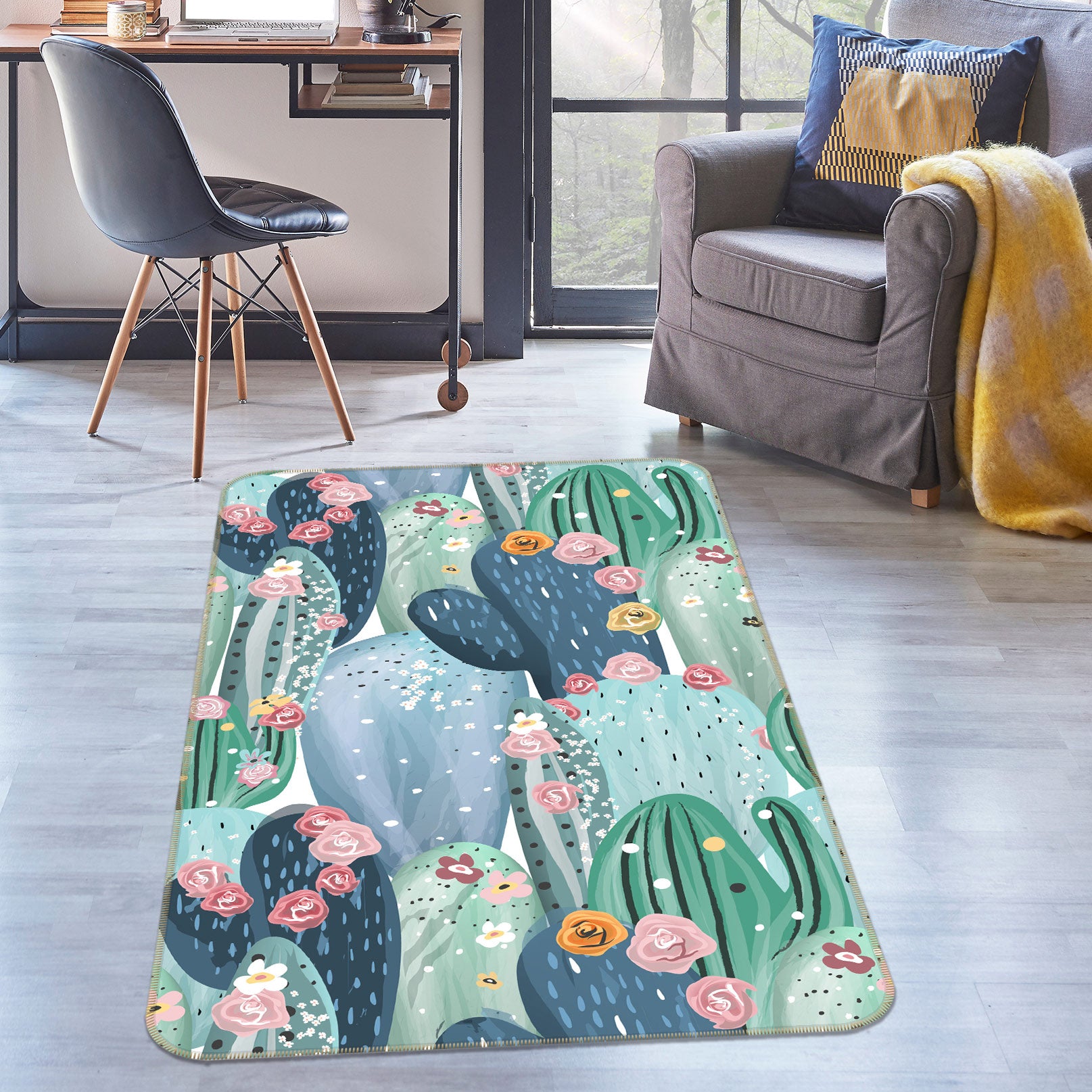 3D Cactus 37137 Non Slip Rug Mat