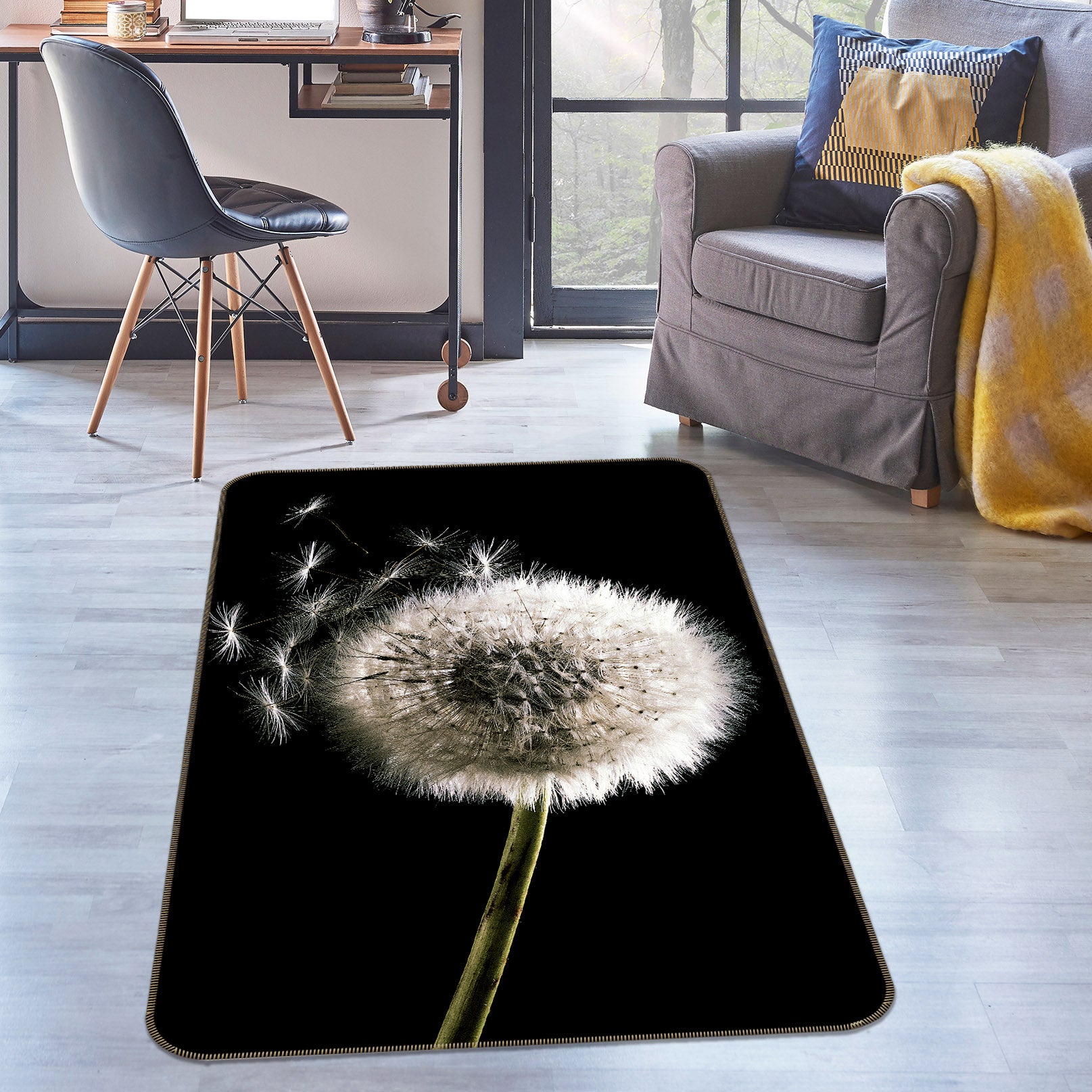 3D Dandelion 30231 Non Slip Rug Mat