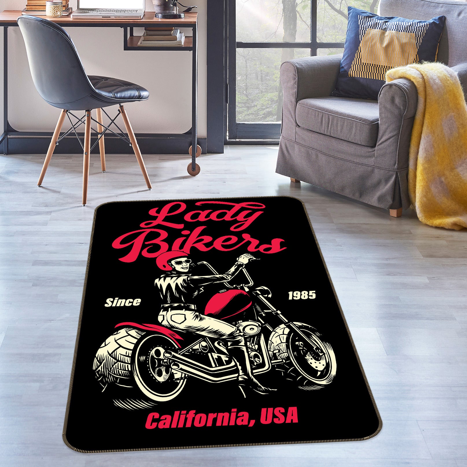 3D Motorcycle 30108 Non Slip Rug Mat