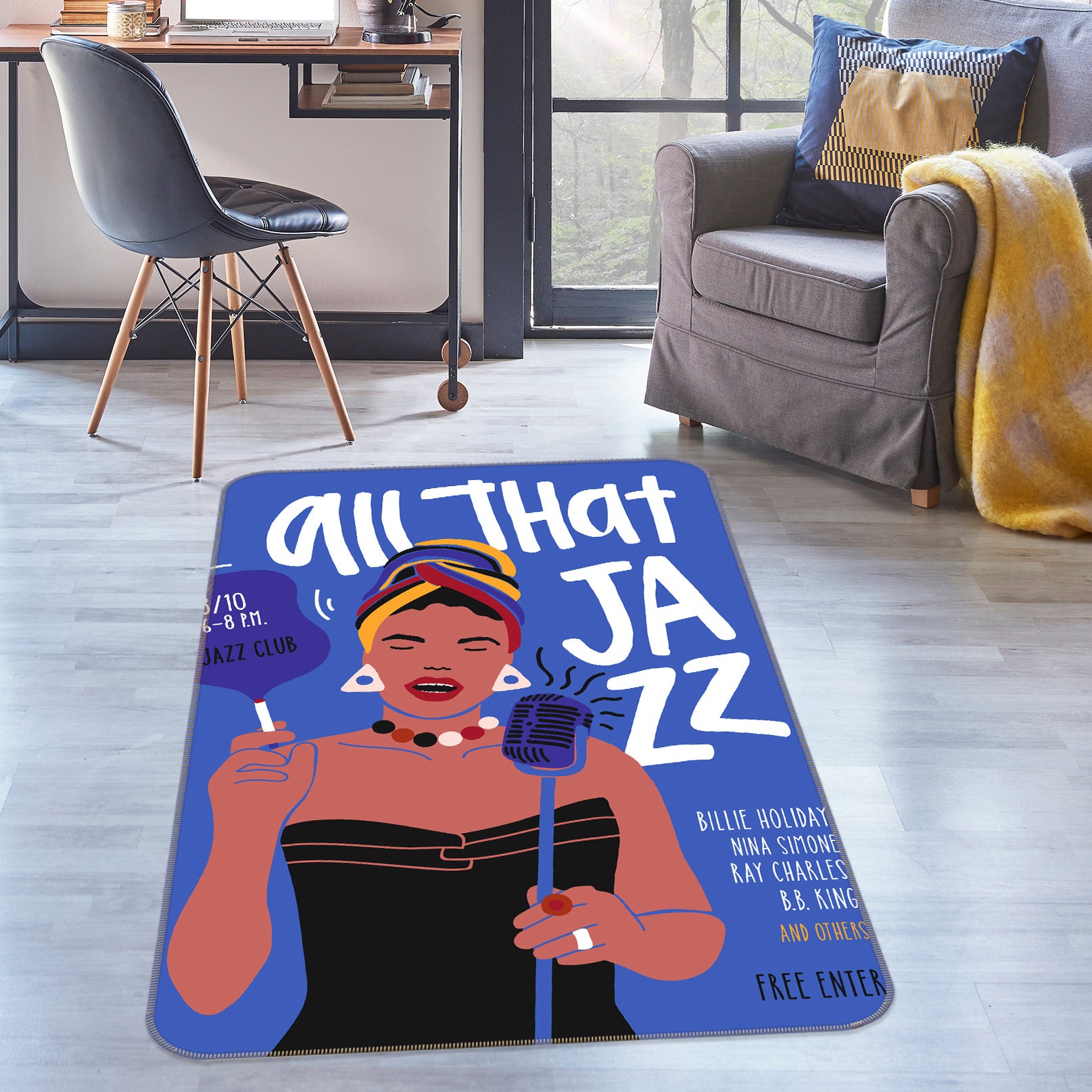 3D To Sing 37109 Non Slip Rug Mat