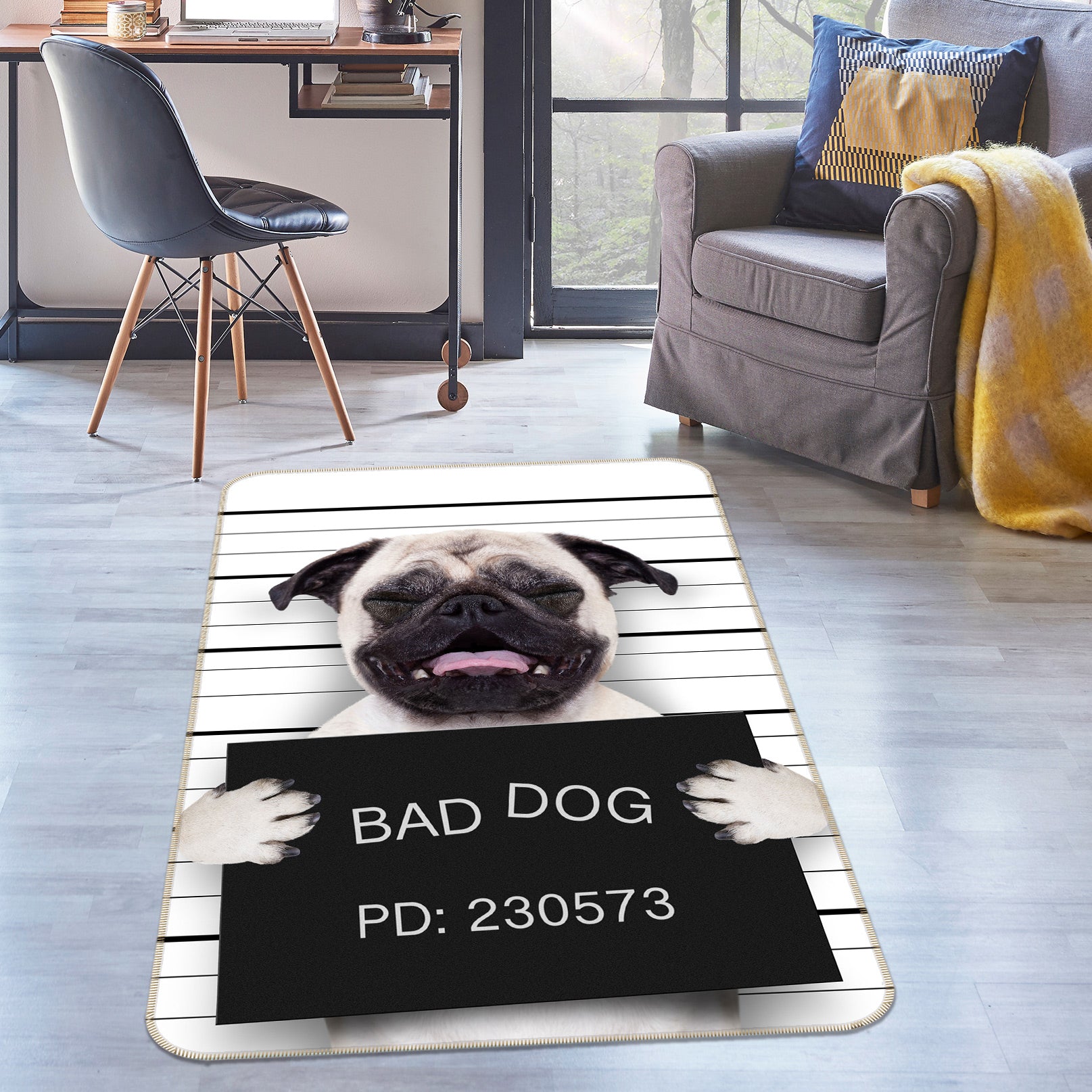 3D Bago Dog 37139 Non Slip Rug Mat