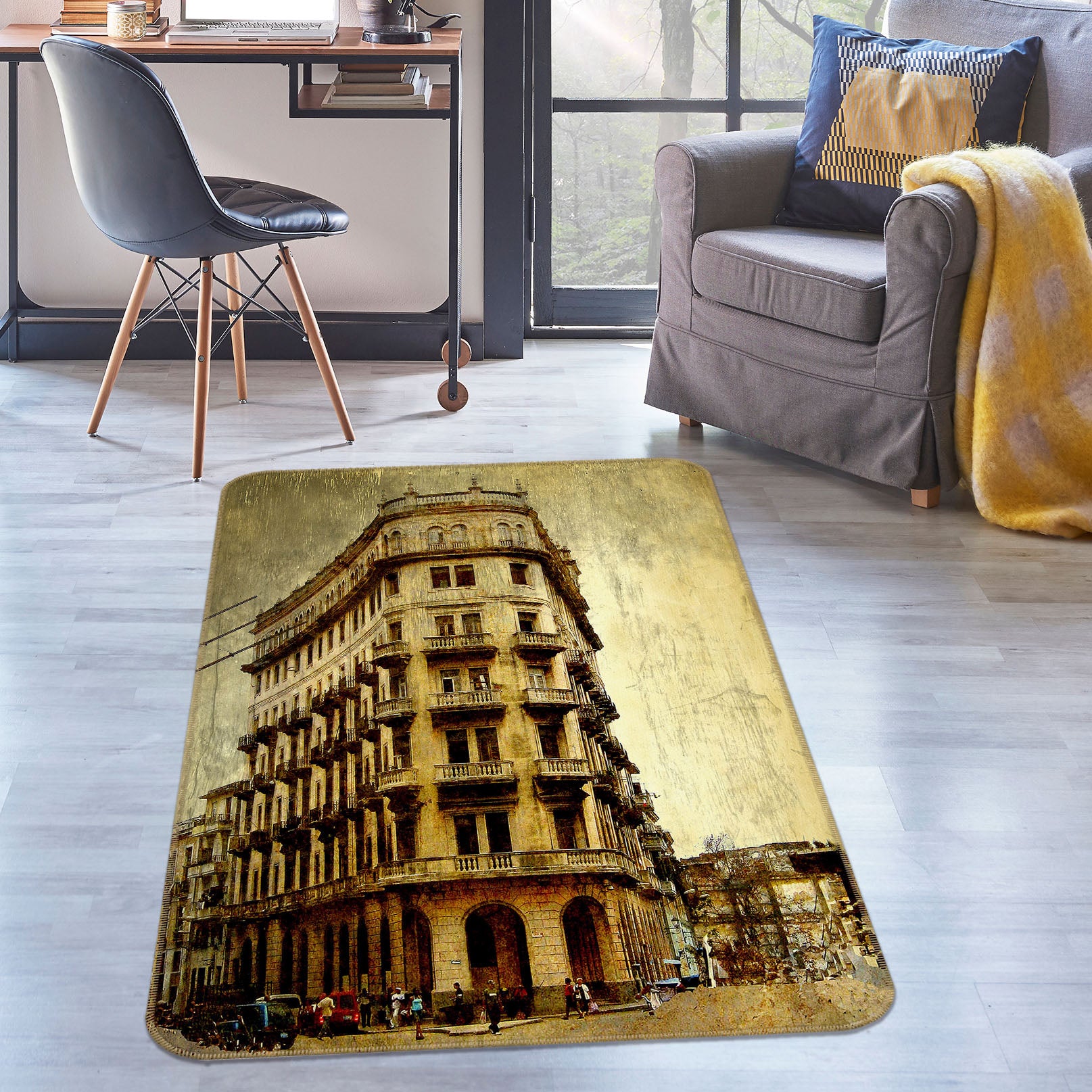 3D Building 32151 Non Slip Rug Mat