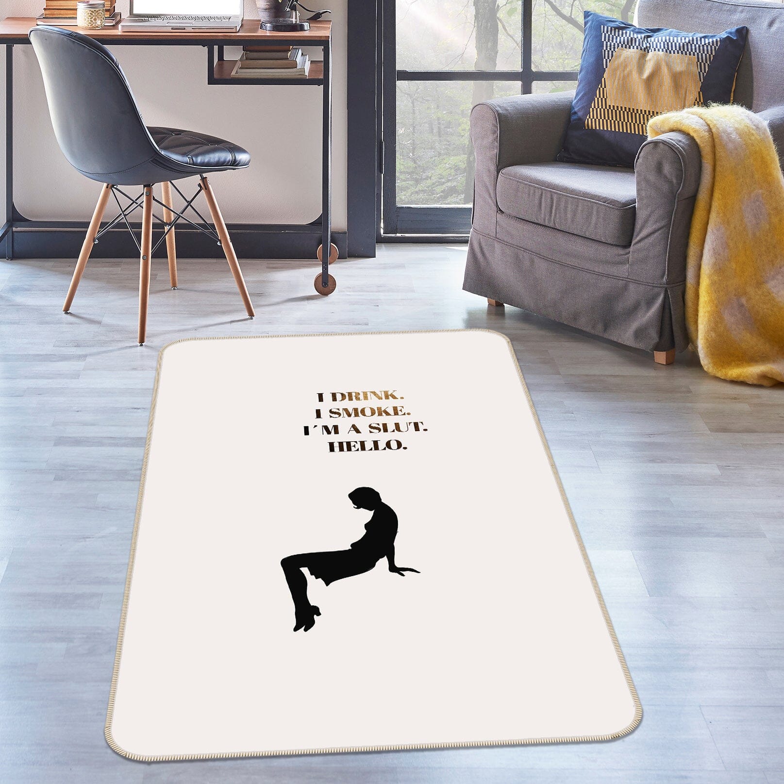 3D Elegant Woman 1052 Boris Draschoff Rug Non Slip Rug Mat Mat AJ Creativity Home