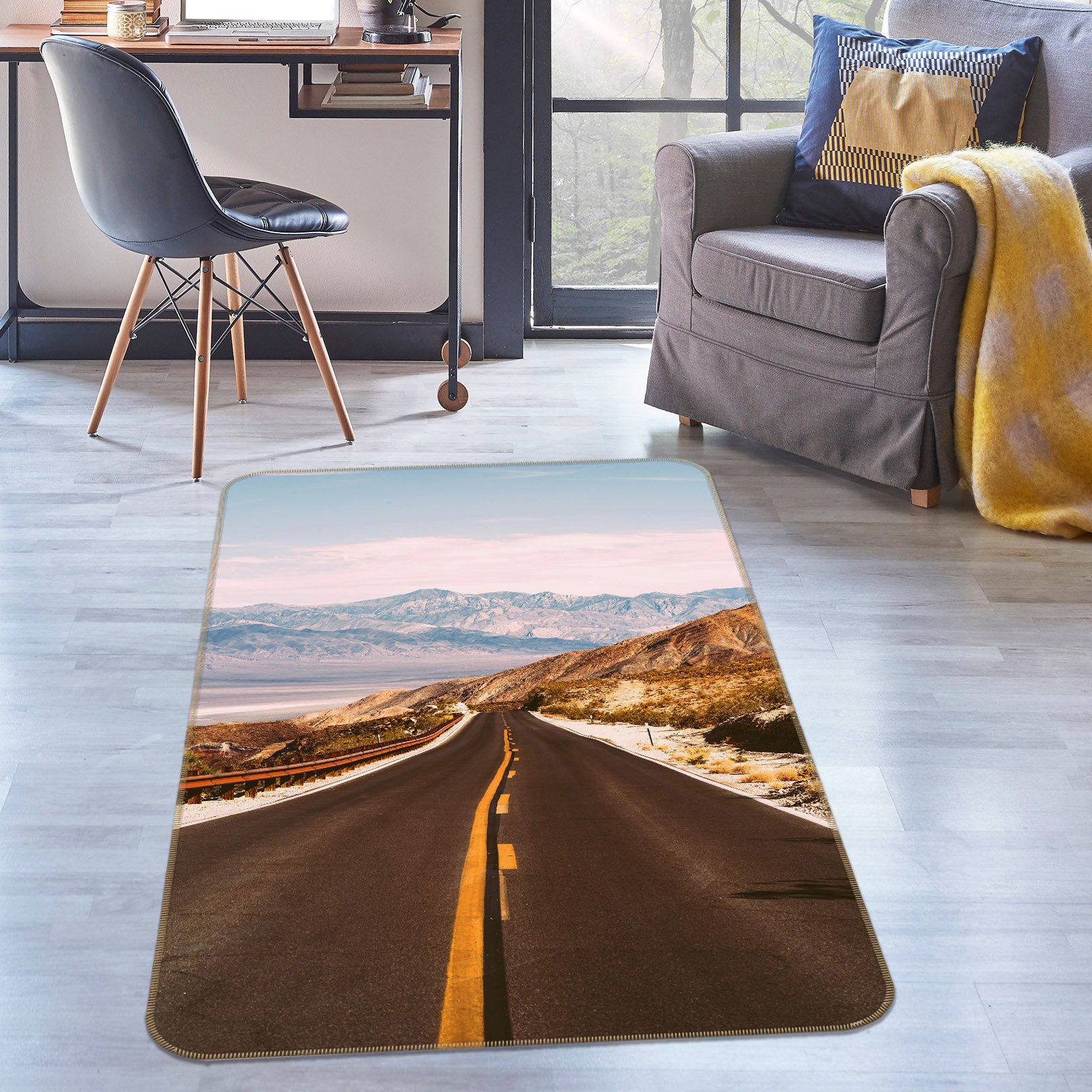 3D Highway 28021 Non Slip Rug Mat