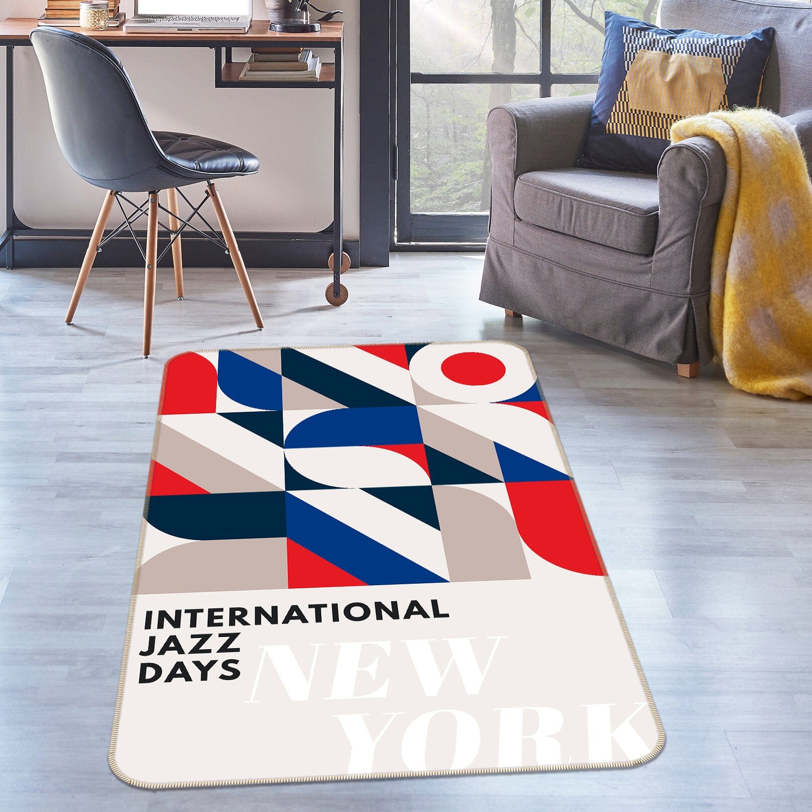 3D Blue Pattern 1062 Boris Draschoff Rug Non Slip Rug Mat Mat AJ Creativity Home