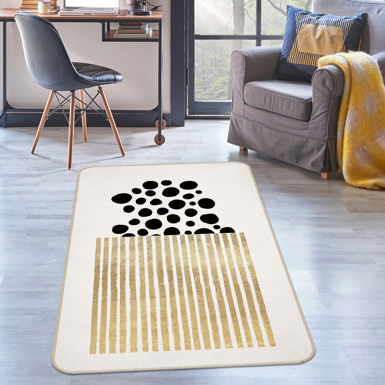 3D Small Round 1098 Boris Draschoff Rug Non Slip Rug Mat Mat AJ Creativity Home