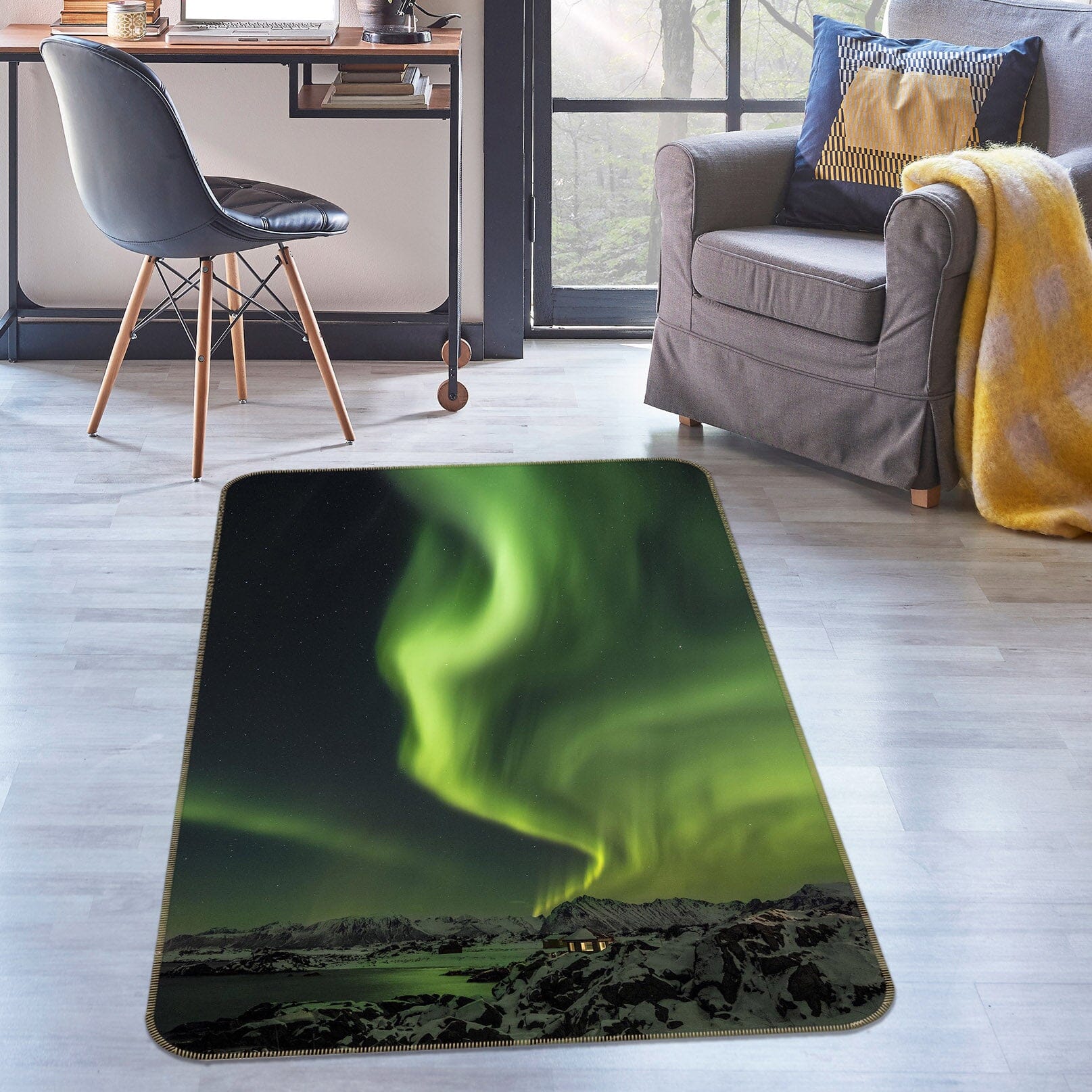 3D Green Smoke 1177 Marco Carmassi Rug Non Slip Rug Mat Mat AJ Creativity Home