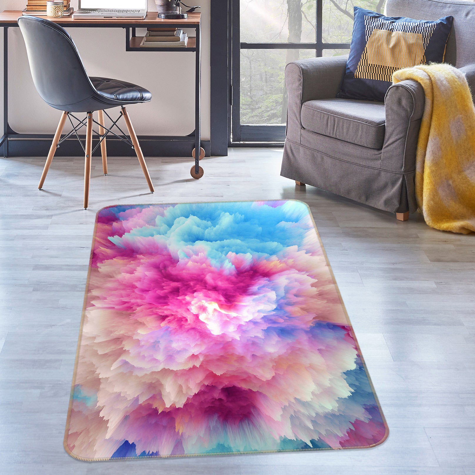 3D Colorful 27005 Non Slip Rug Mat