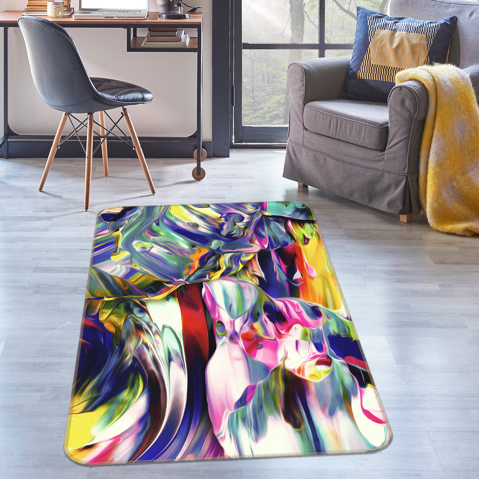 3D Color 27032 Non Slip Rug Mat