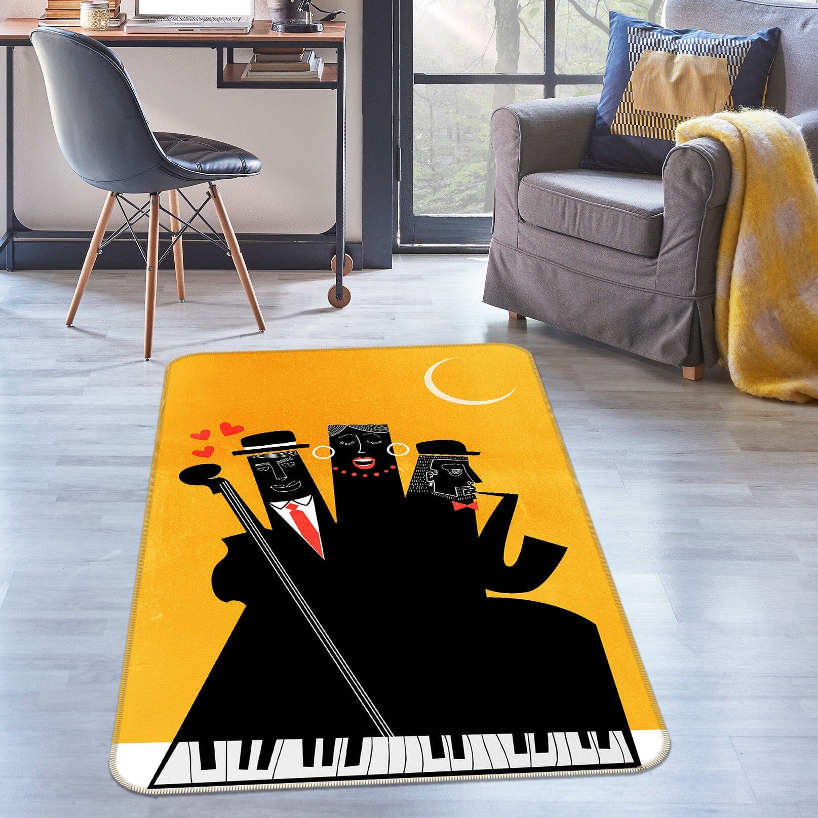 3D Suit Male Pattern 1022 Boris Draschoff Rug Non Slip Rug Mat Mat AJ Creativity Home