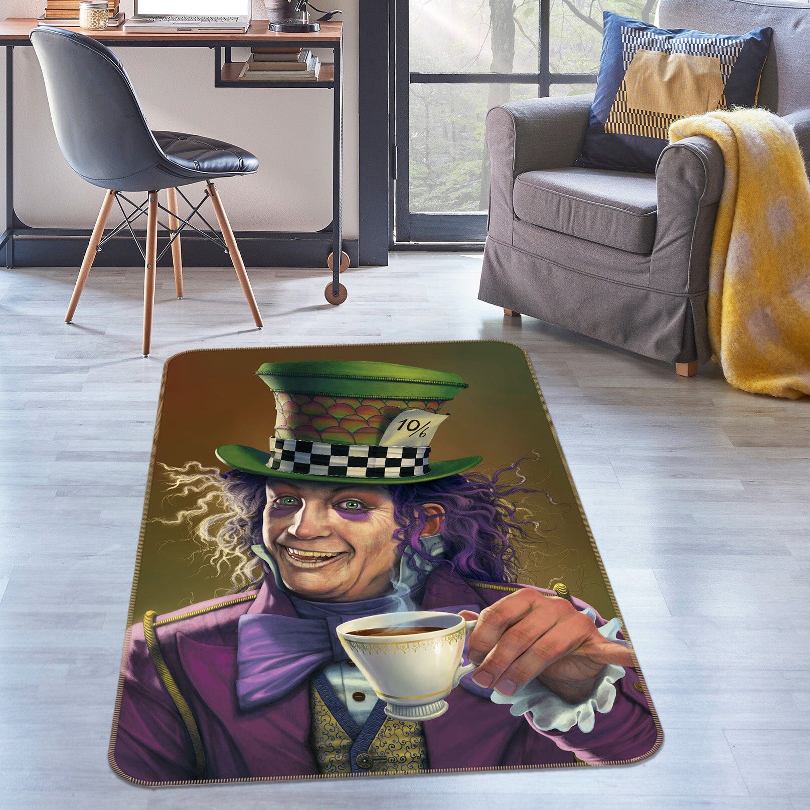 3D Mad Hatter Def 1049 Vincent Hie Rug Non Slip Rug Mat Mat AJ Creativity Home