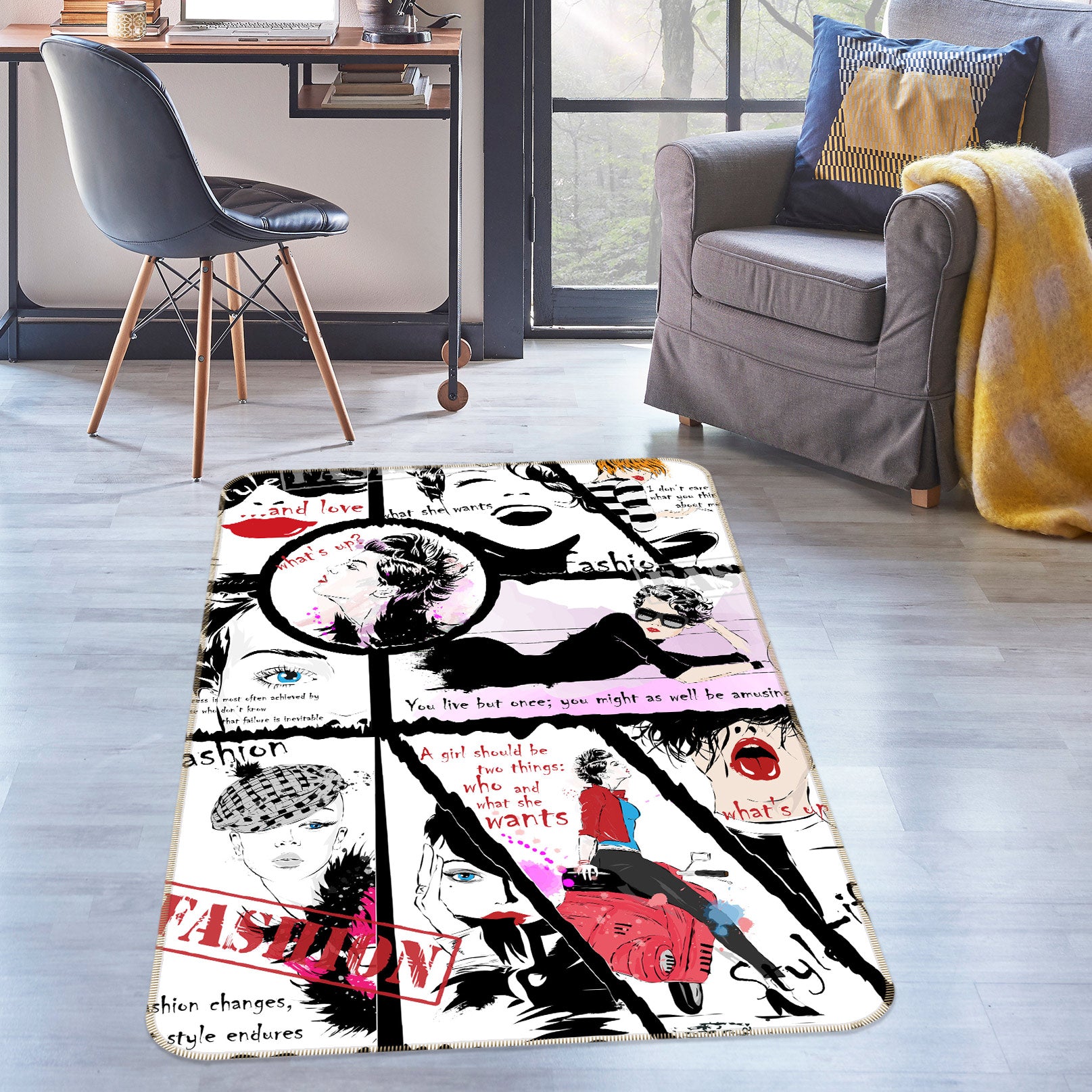 3D Pretty Woman 77252 Non Slip Rug Mat
