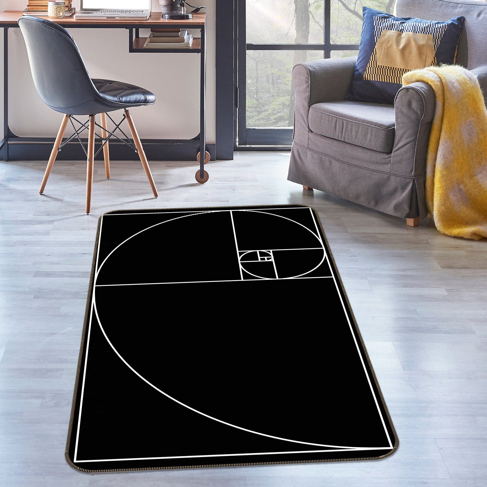 3D Proportio Devina 1100 Boris Draschoff Rug Non Slip Rug Mat Mat AJ Creativity Home