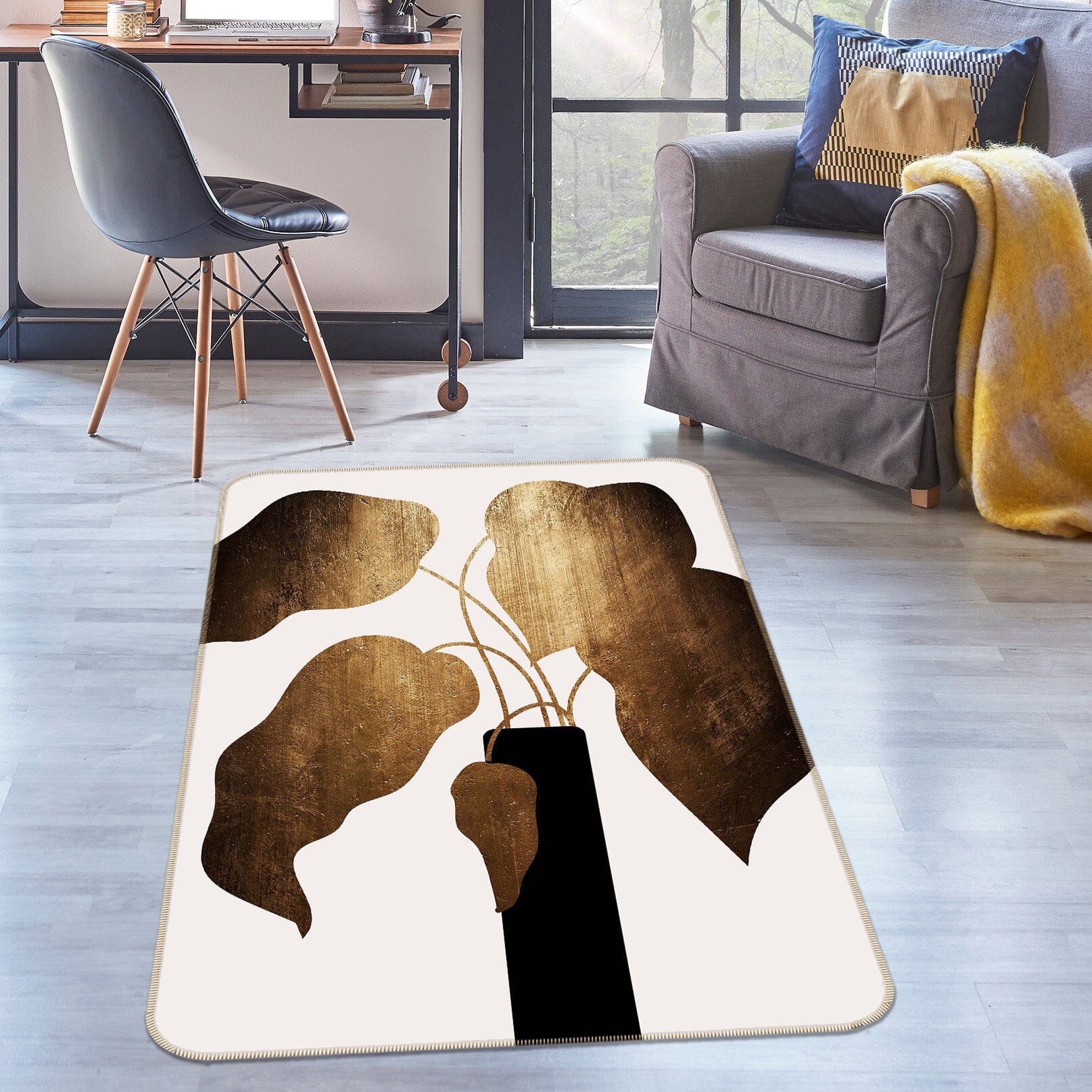 3D Abstract Bouquet 1002 Boris Draschoff Rug Non Slip Rug Mat Mat AJ Creativity Home
