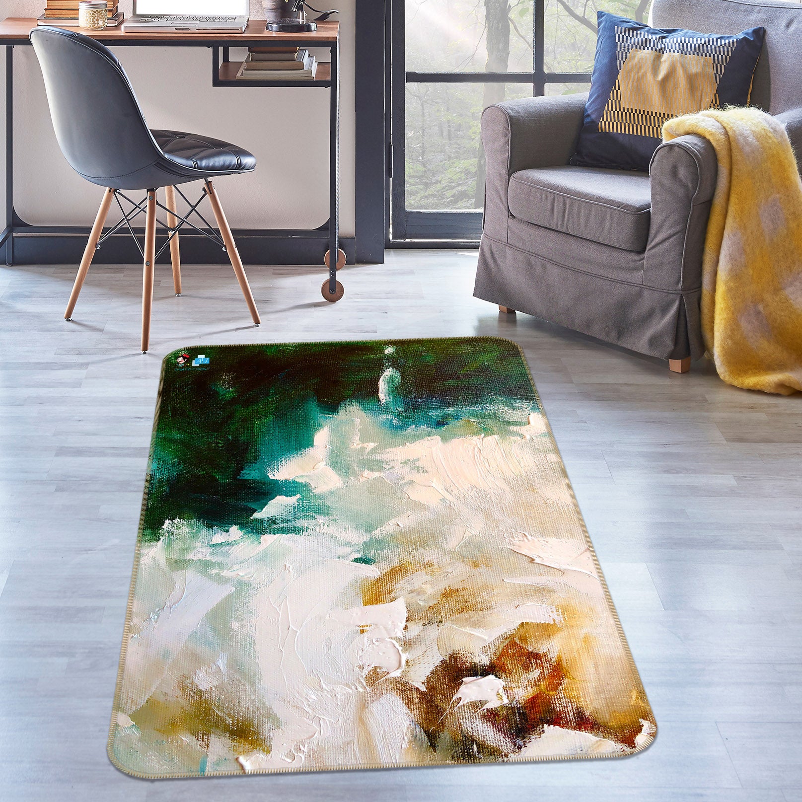 3D Paint Art 1306 Skromova Marina Rug Non Slip Rug Mat
