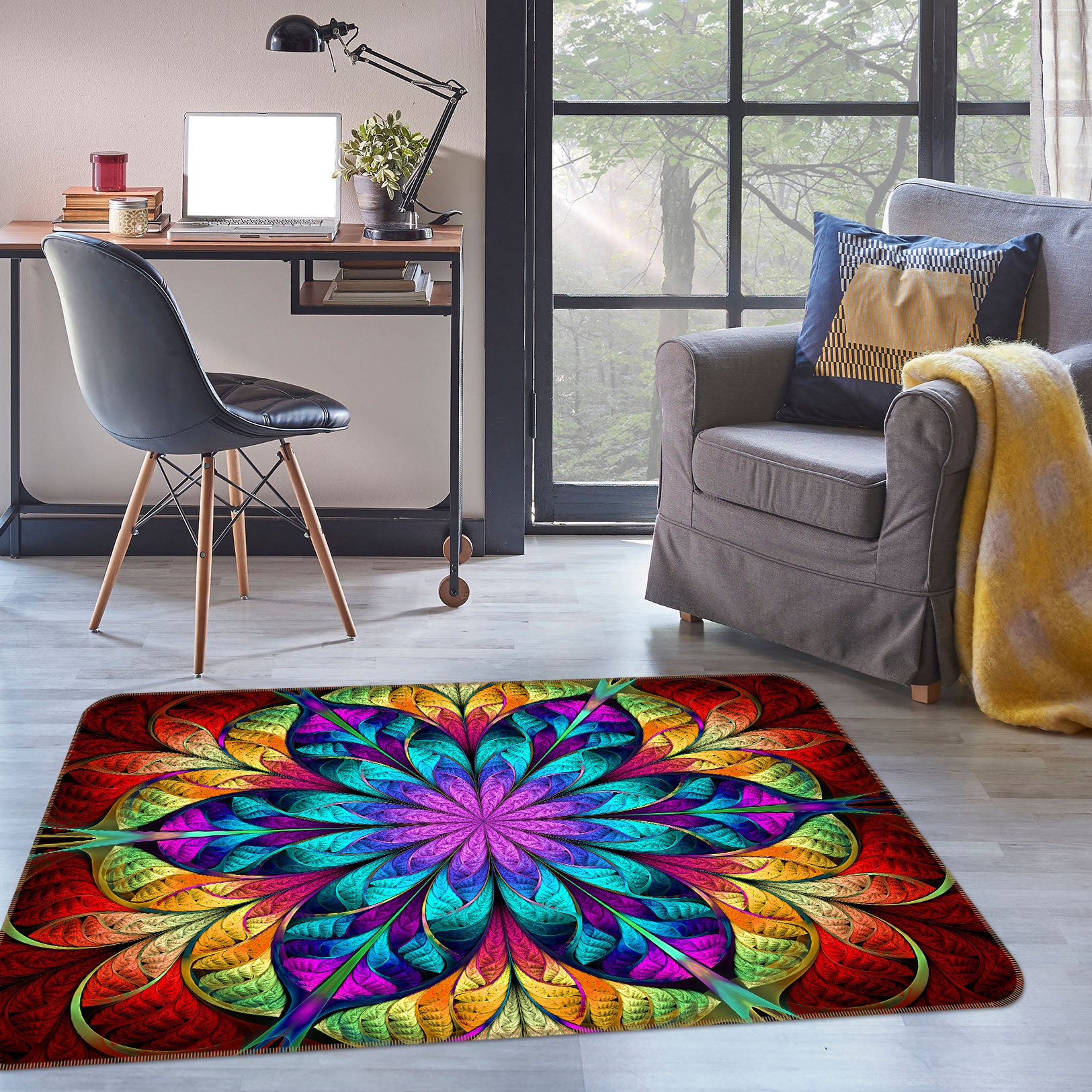 3D Pattern 30177 Non Slip Rug Mat