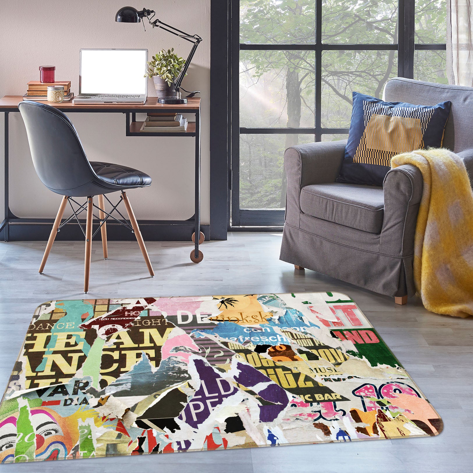 3D Pattern 35219 Non Slip Rug Mat