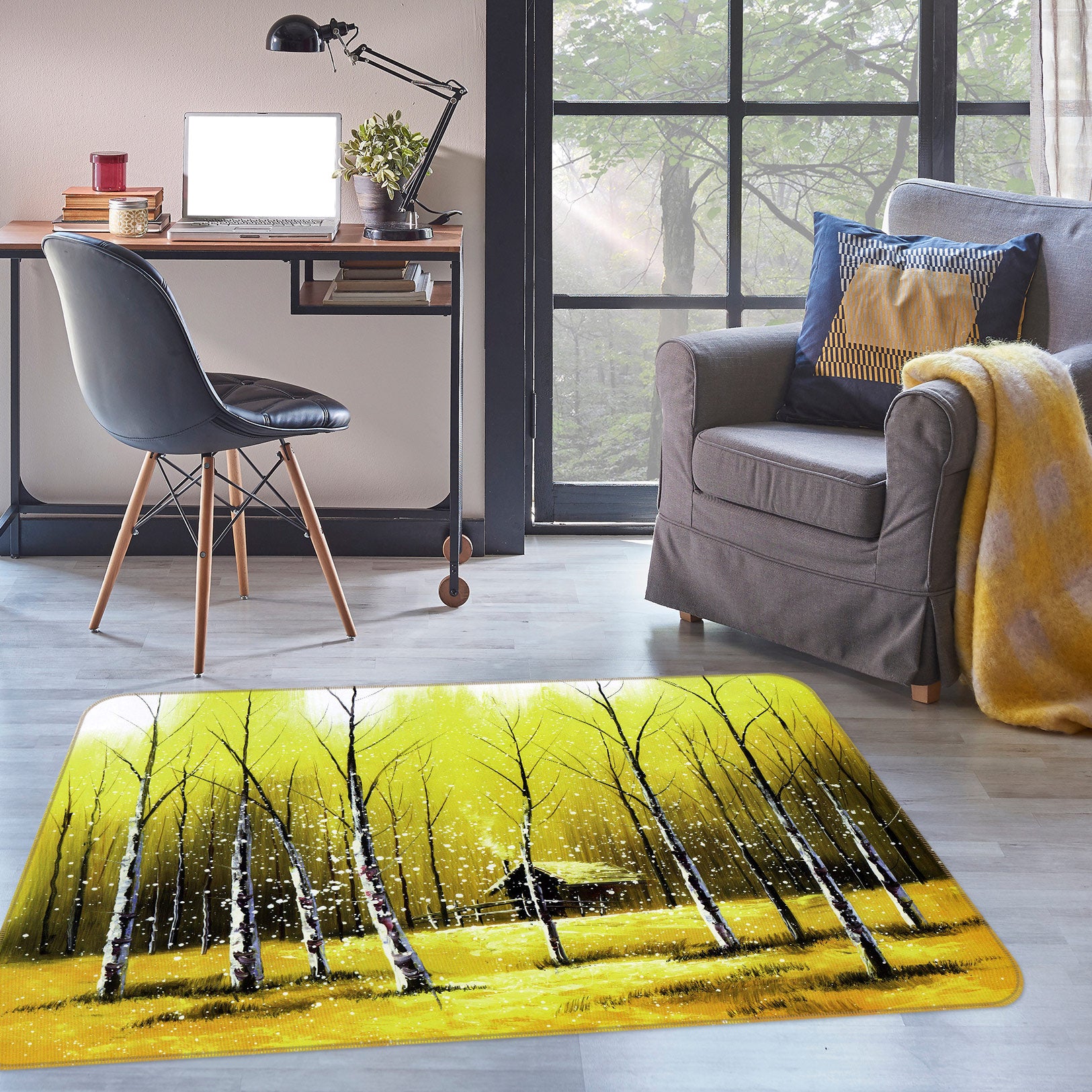 3D Forest 75289 Non Slip Rug Mat