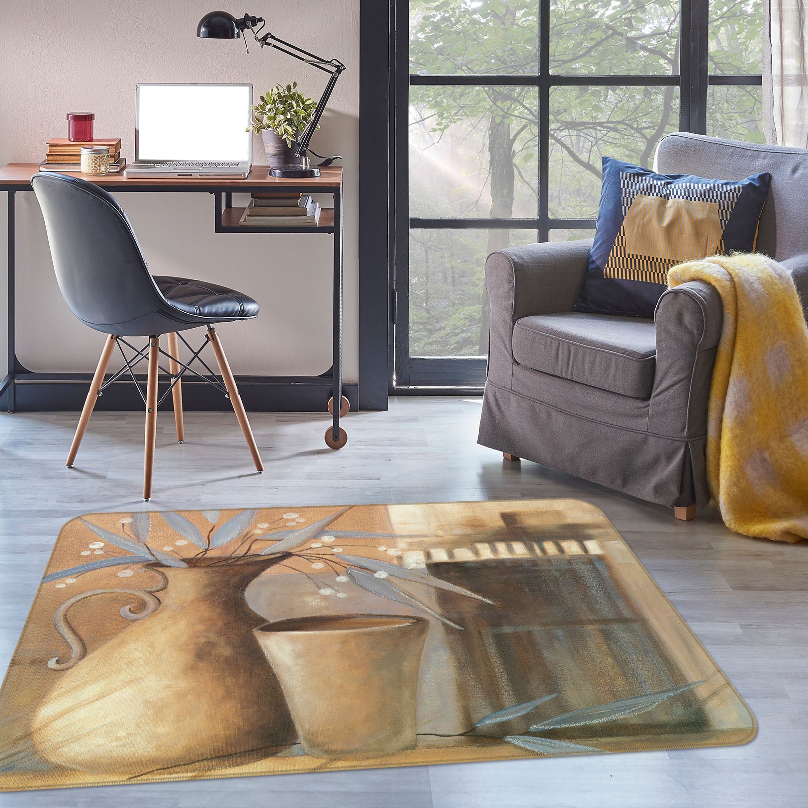 3D Vase 32029 Non Slip Rug Mat