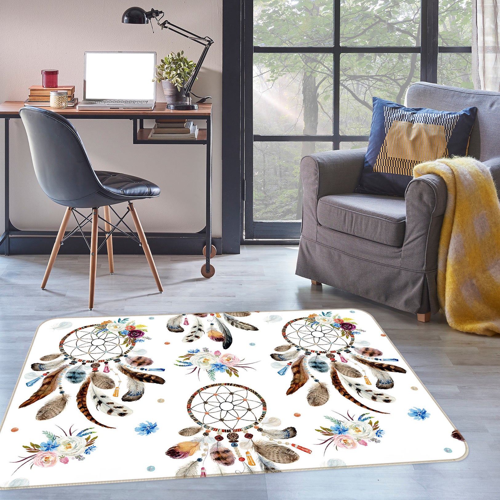 3D Dreamcatcher 37052 Non Slip Rug Mat