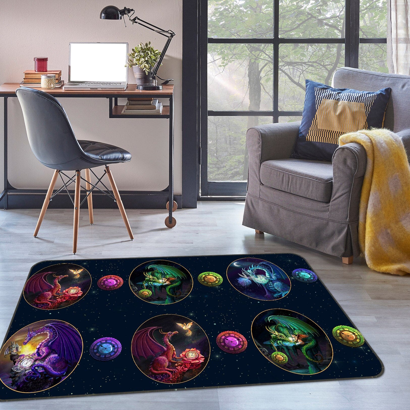 3D Dragon Egg 3005 Rose Catherine Khan Rug Non Slip Rug Mat Mat AJ Creativity Home