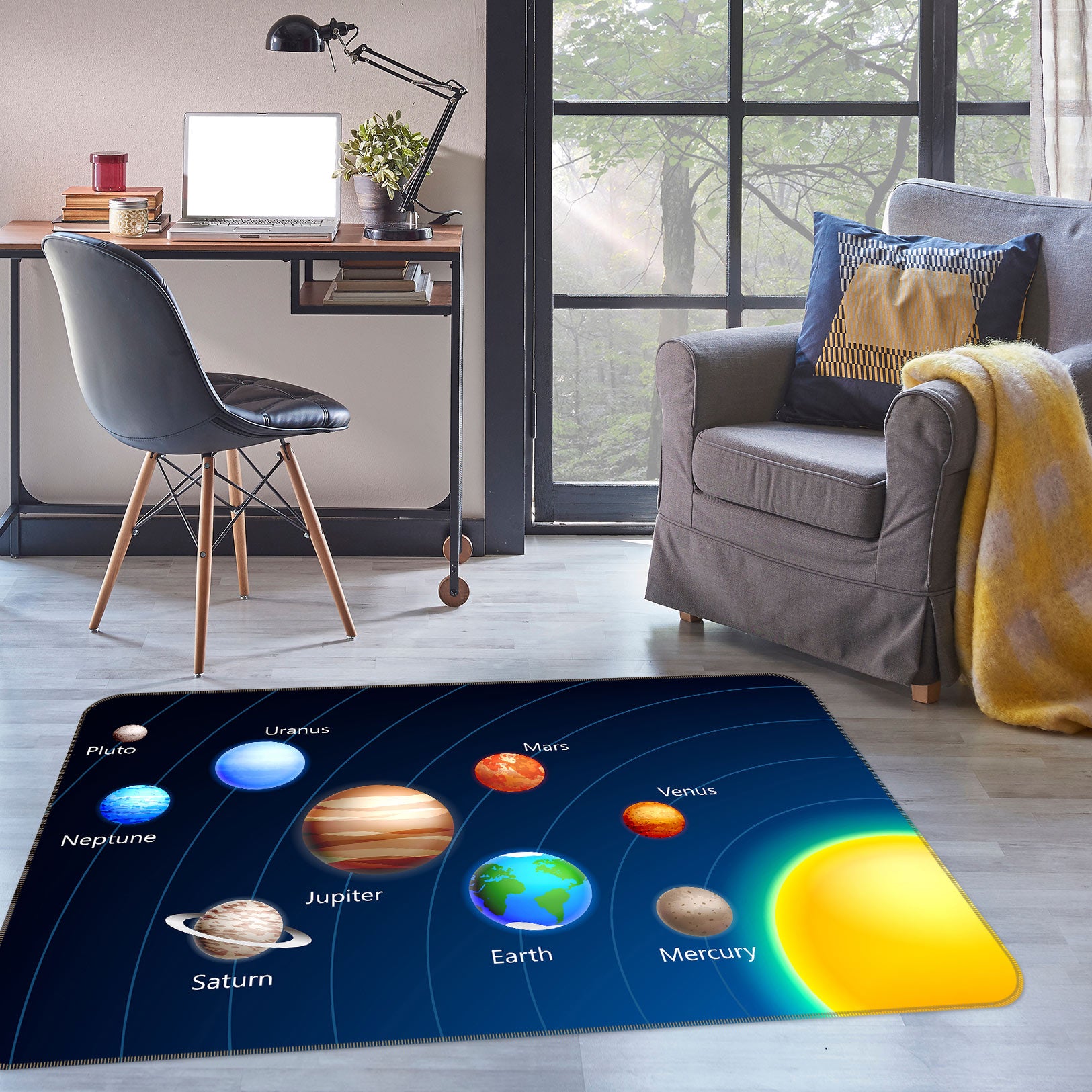 3D Planet 77141 Non Slip Rug Mat