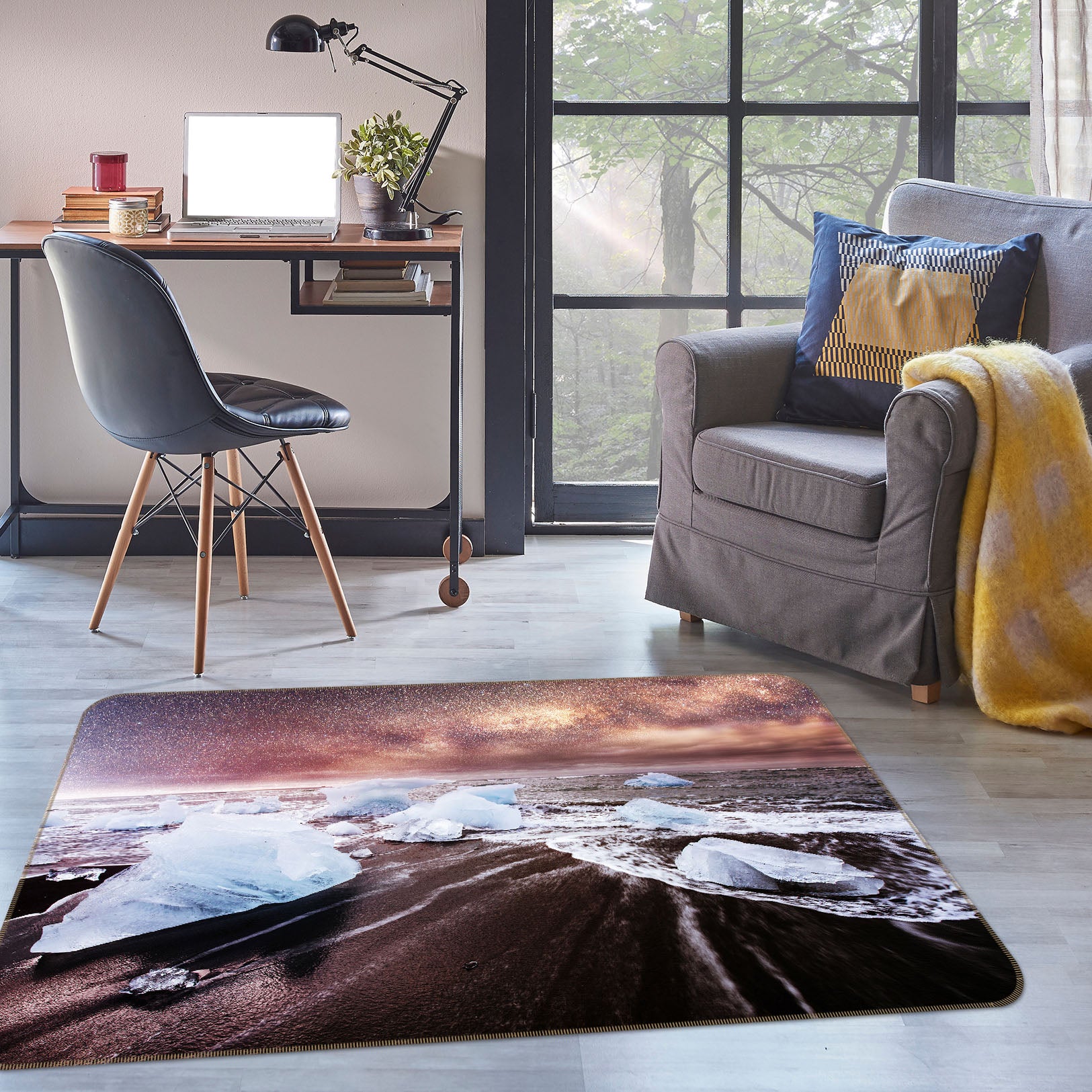 3D Glacier 29194 Non Slip Rug Mat