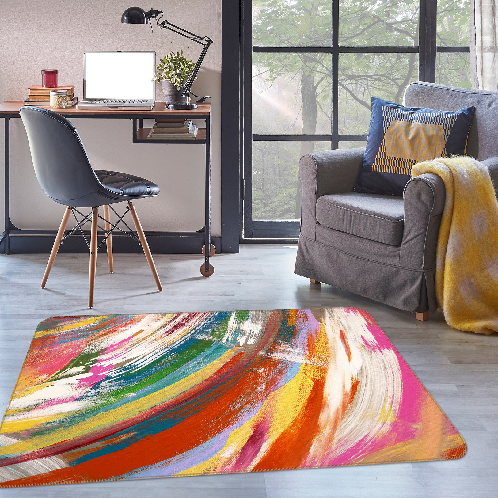 3D Colorful 30162 Non Slip Rug Mat