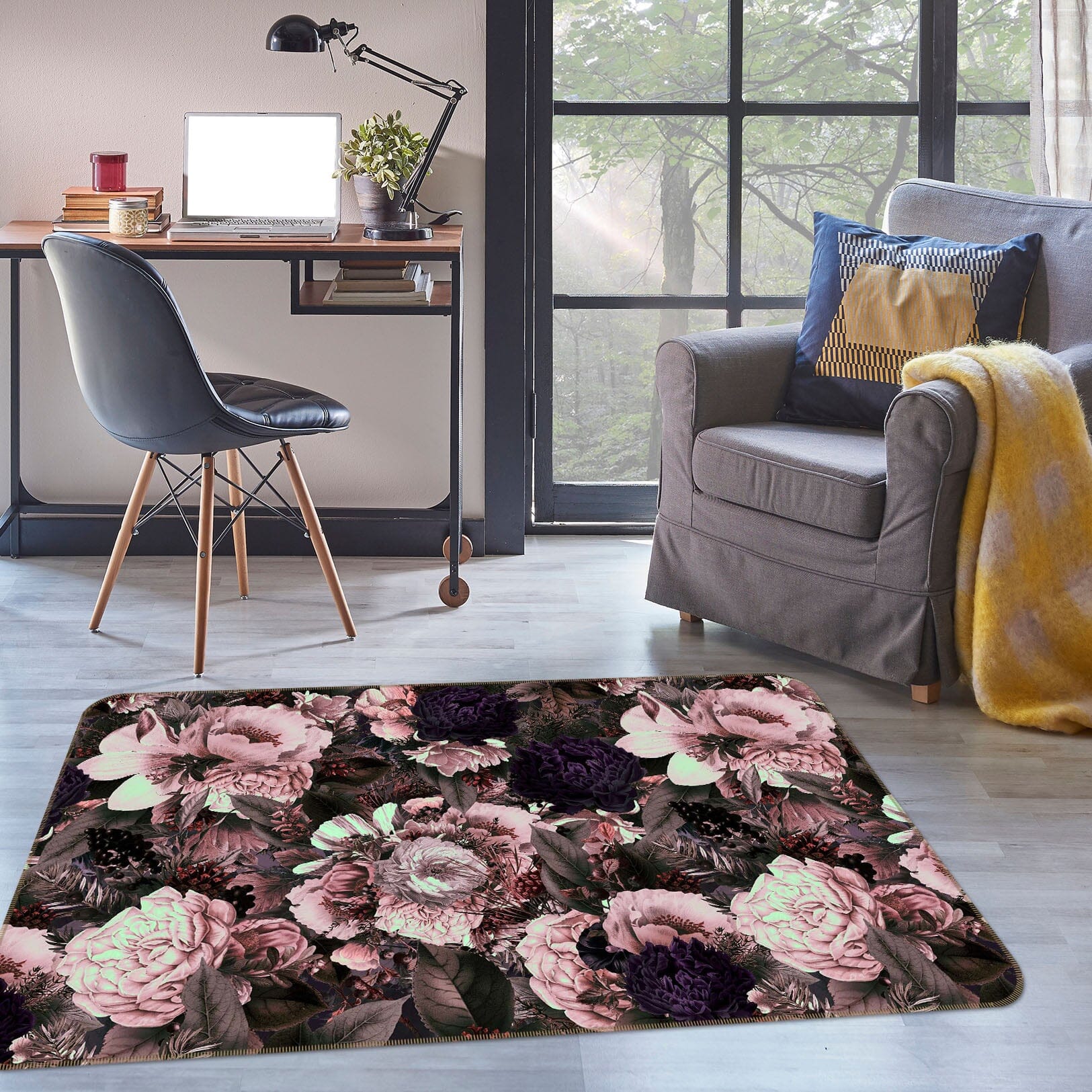 3D Brilliant Flowers 162 Uta Naumann Rug Non Slip Rug Mat Mat AJ Creativity Home