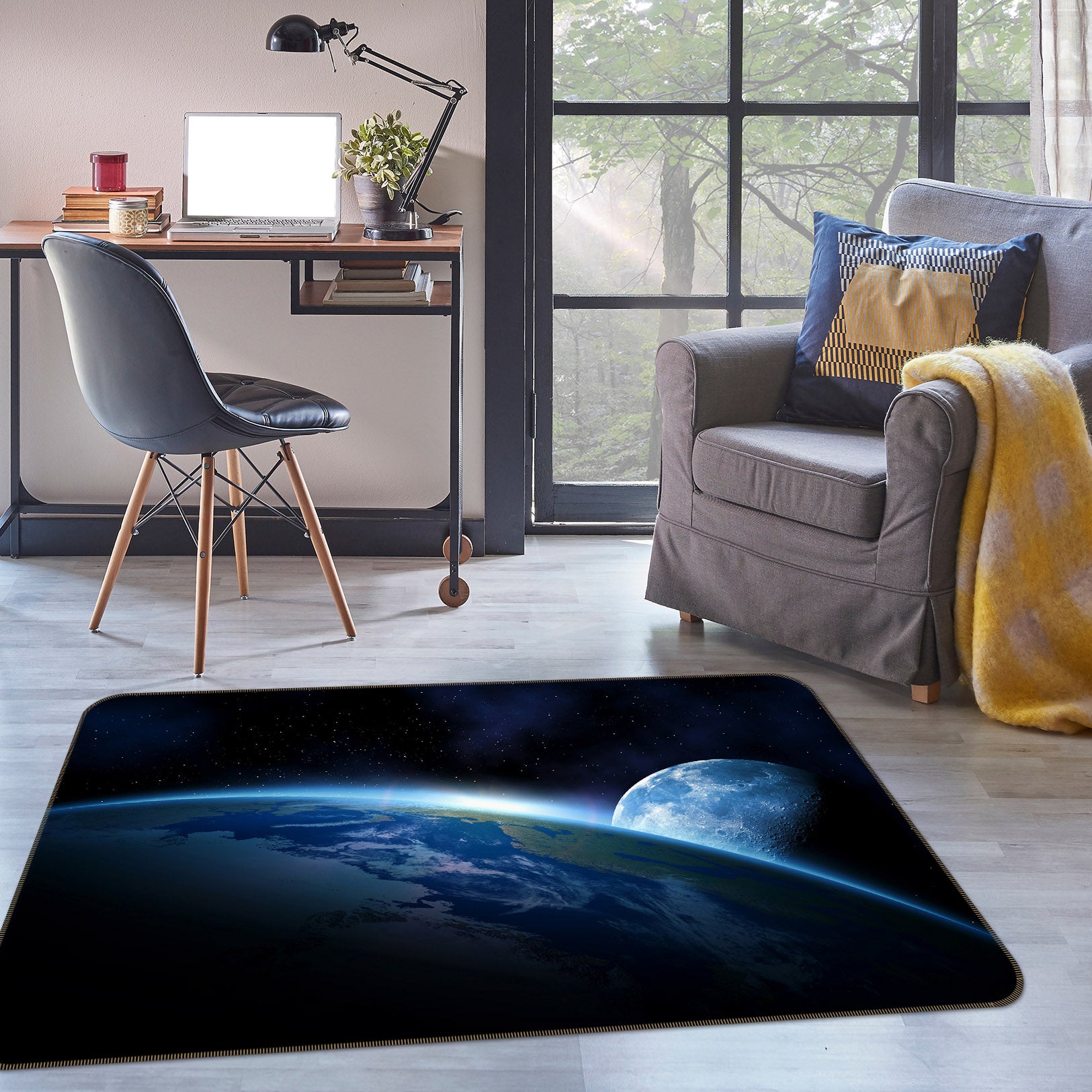 3D Earth 31152 Non Slip Rug Mat