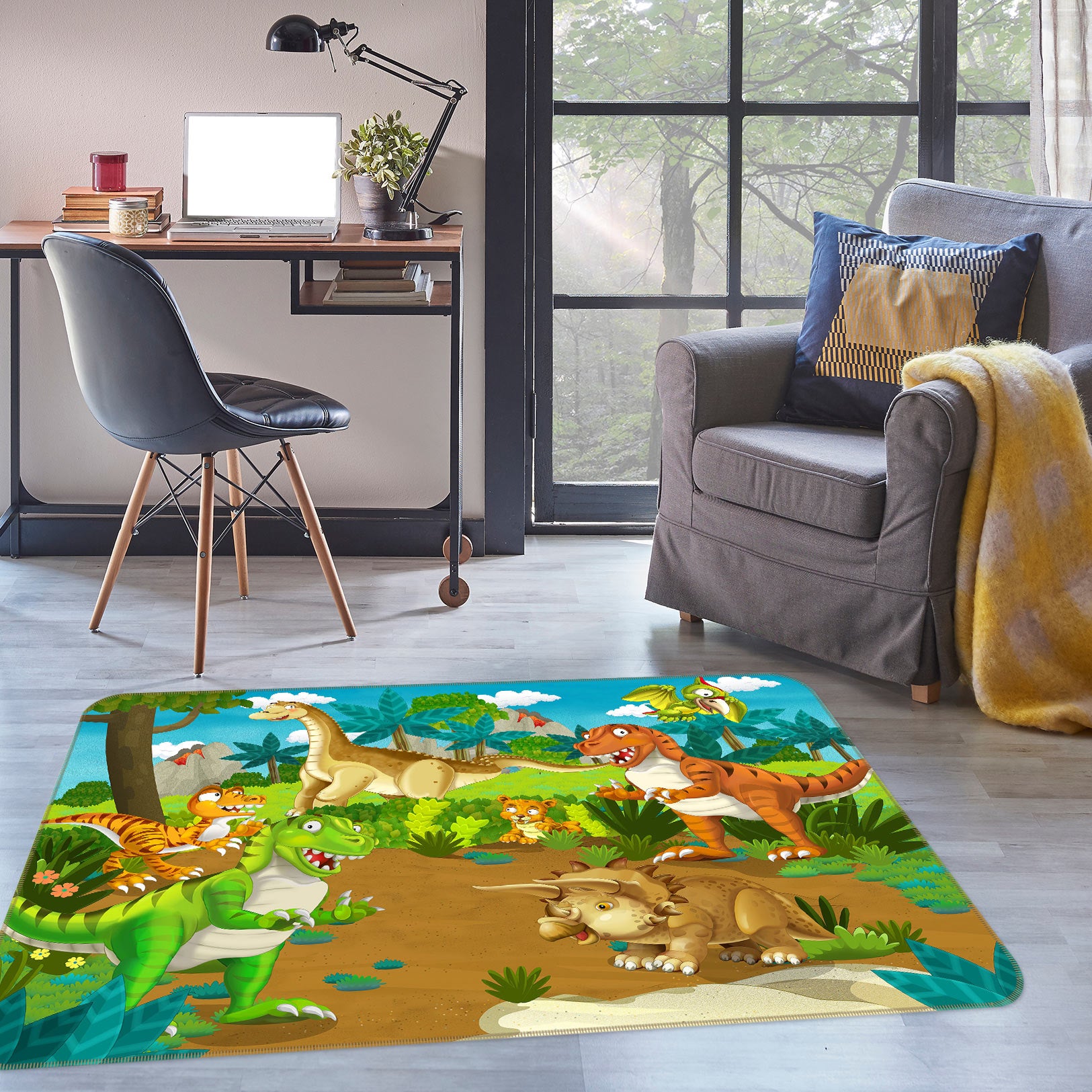 3D Dinosaur 76272 Non Slip Rug Mat