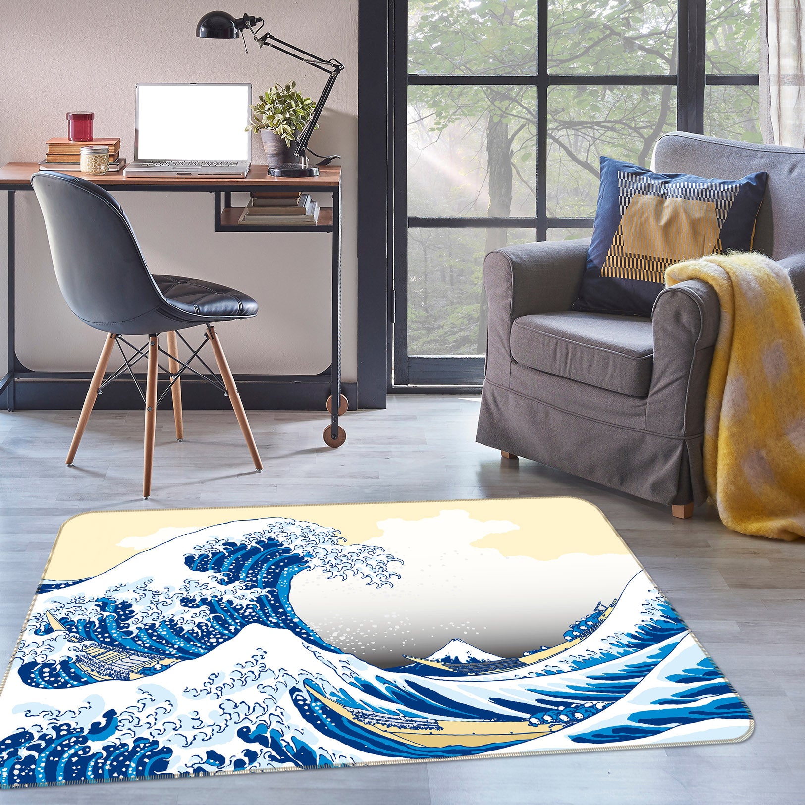 3D Waves 30223 Non Slip Rug Mat