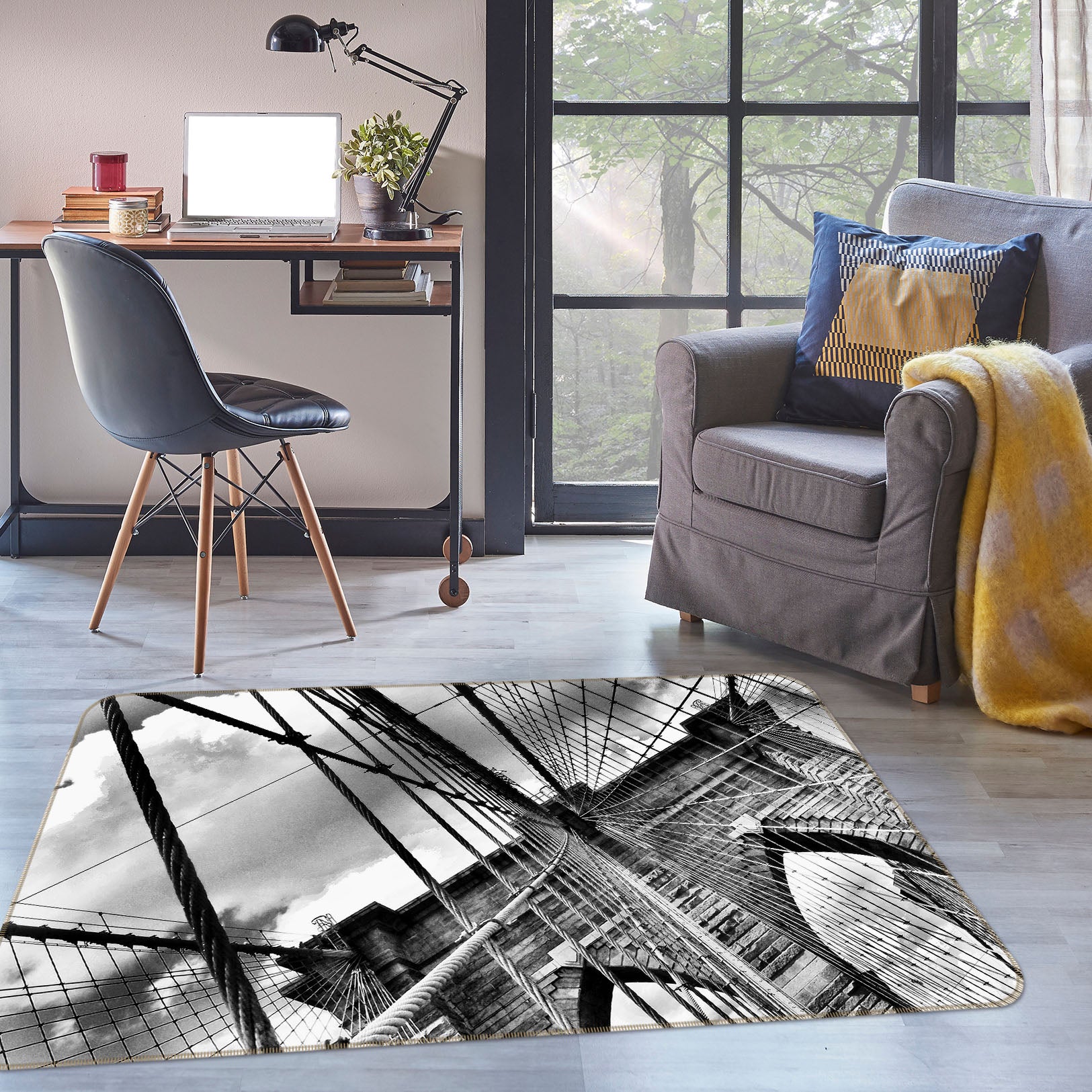 3D Bridge 32017 Non Slip Rug Mat