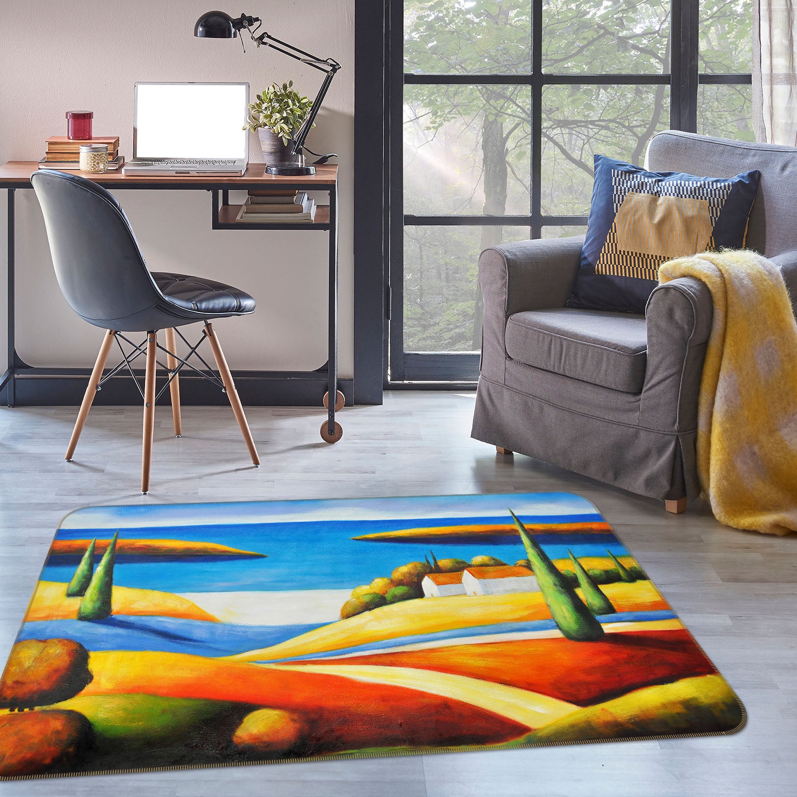 3D Pattern 33160 Non Slip Rug Mat
