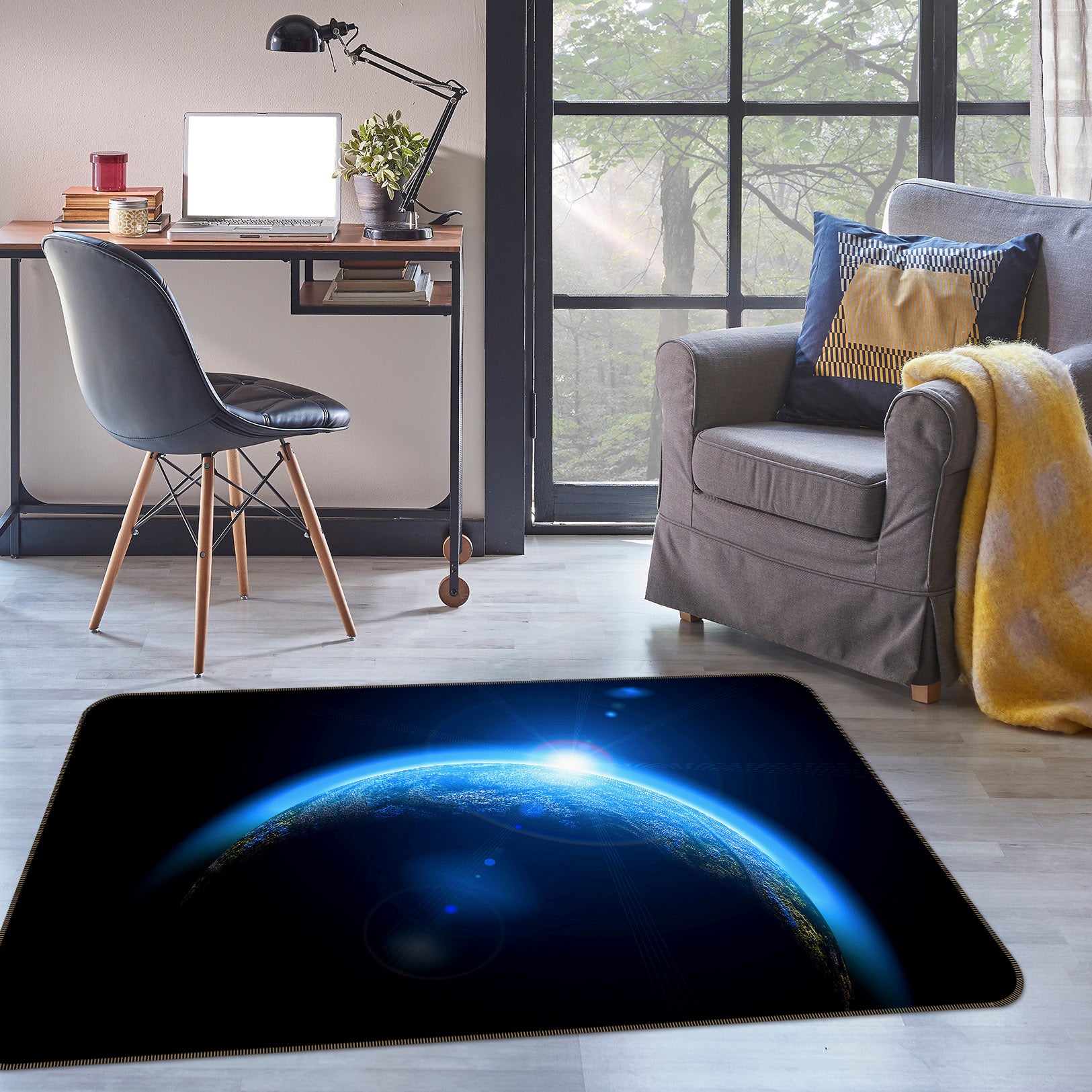 3D Earth 31153 Non Slip Rug Mat