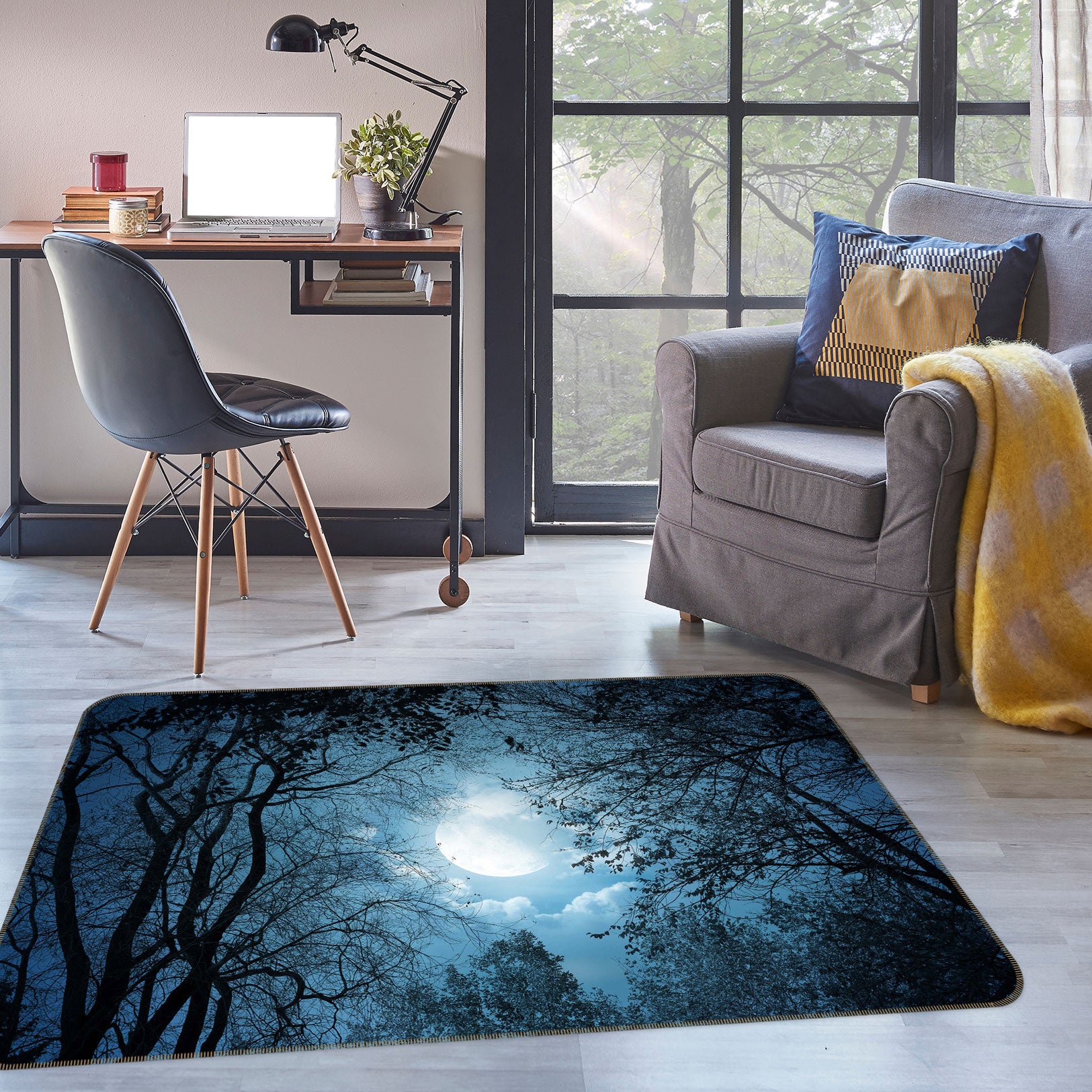 3D Branches 75225 Non Slip Rug Mat