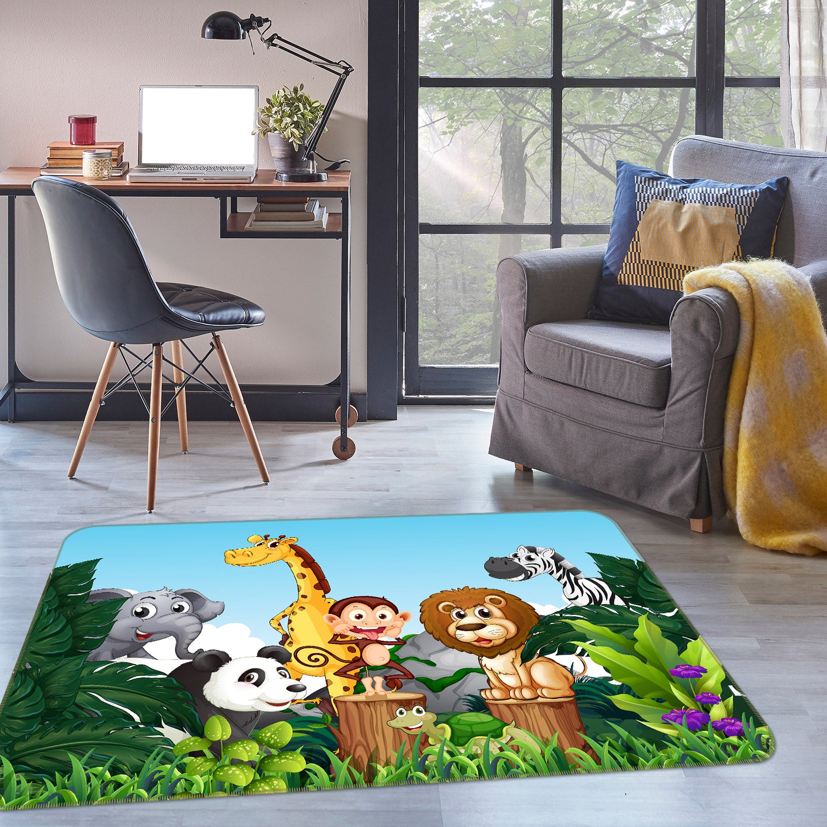 3D Animal 36153 Non Slip Rug Mat