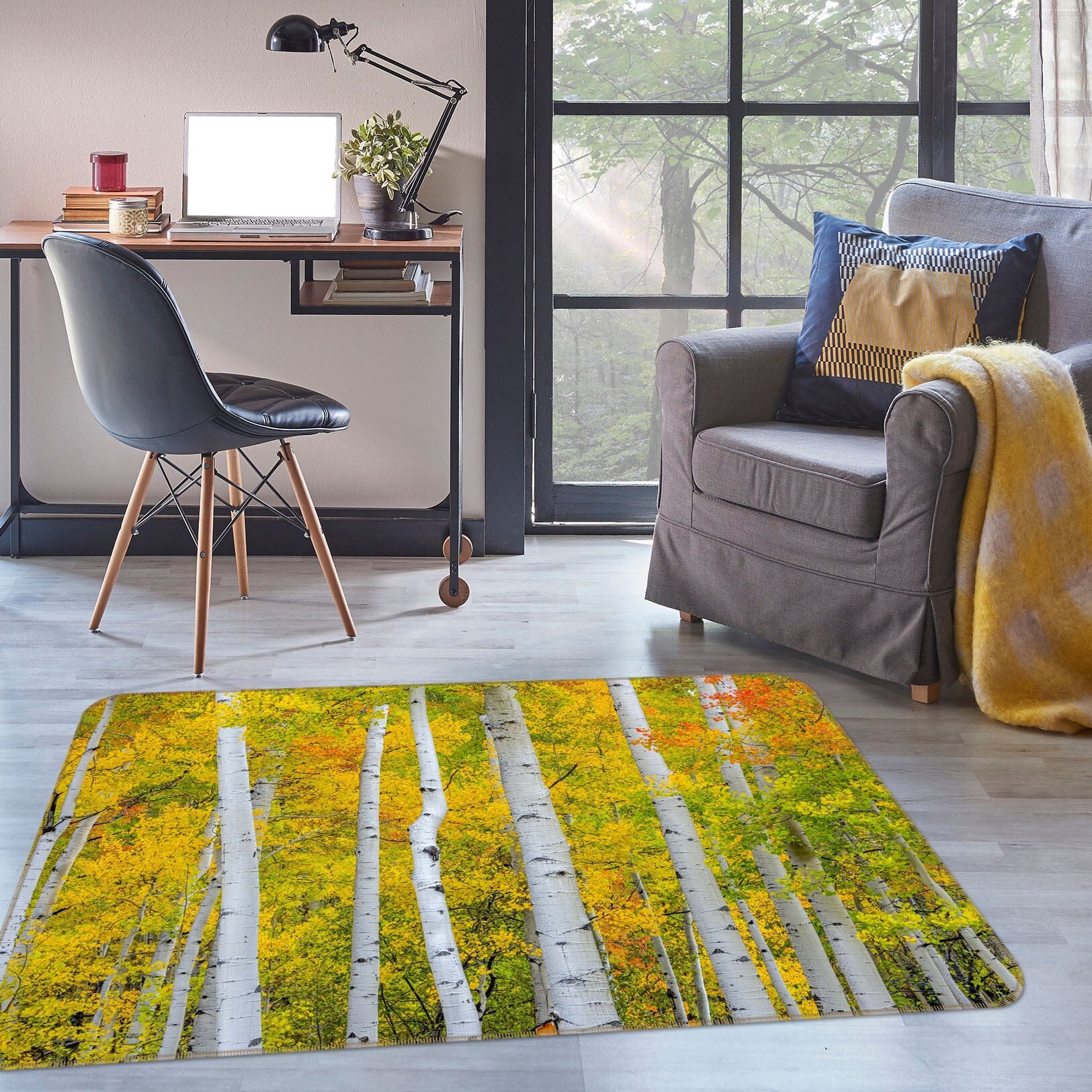 3D White Trunk 1161 Marco Carmassi Rug Non Slip Rug Mat Mat AJ Creativity Home