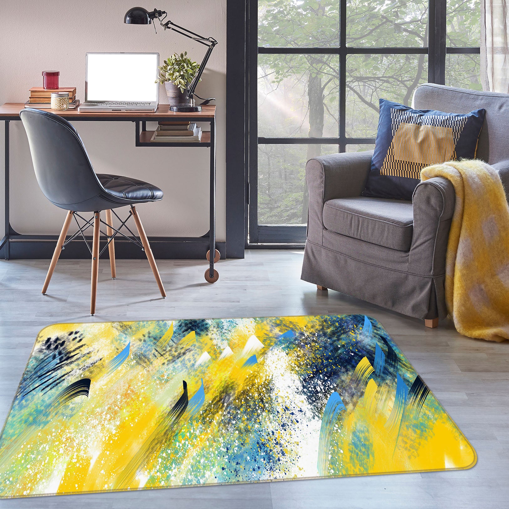 3D Pattern 27100 Non Slip Rug Mat