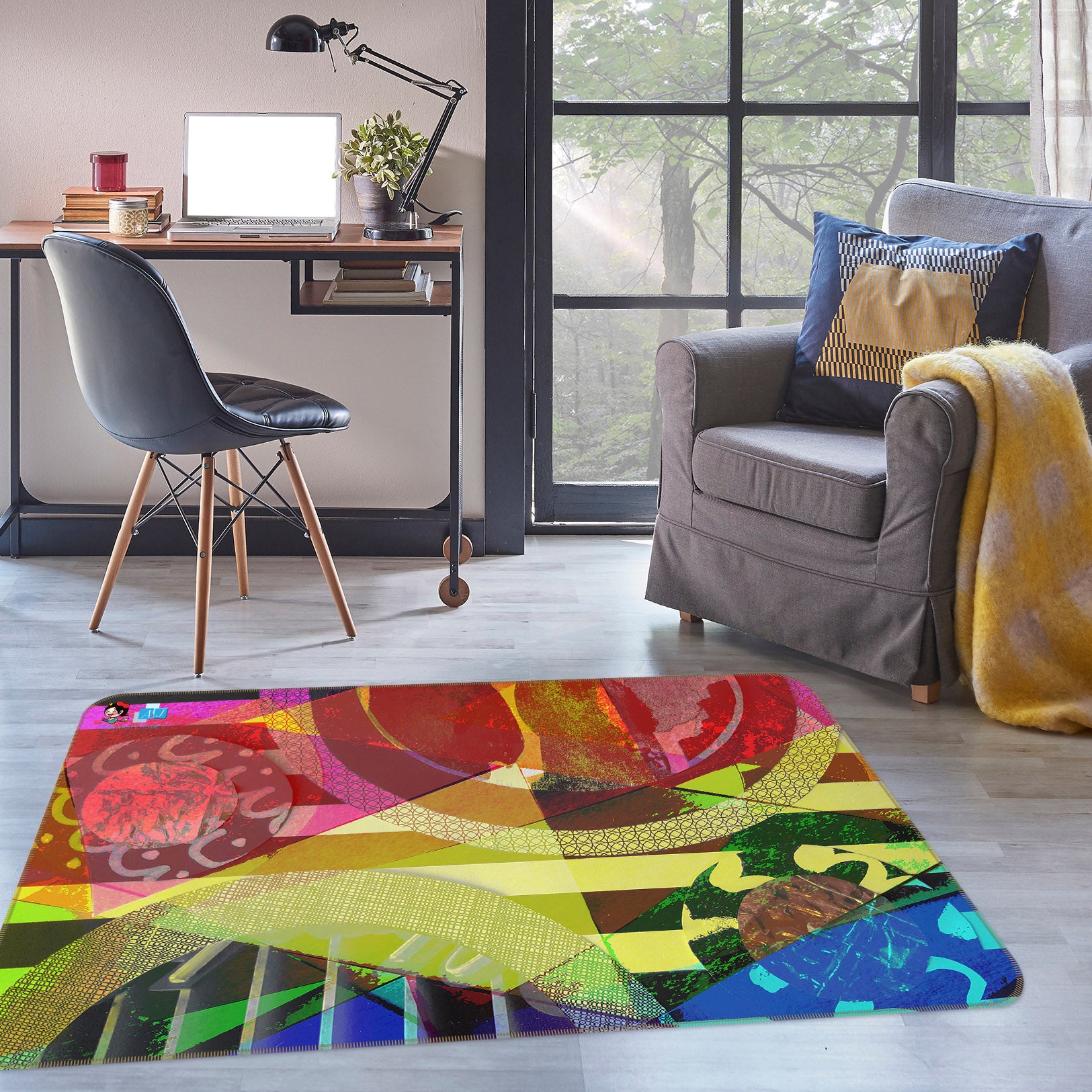 3D Color Texture 19164 Shandra Smith Rug Non Slip Rug Mat