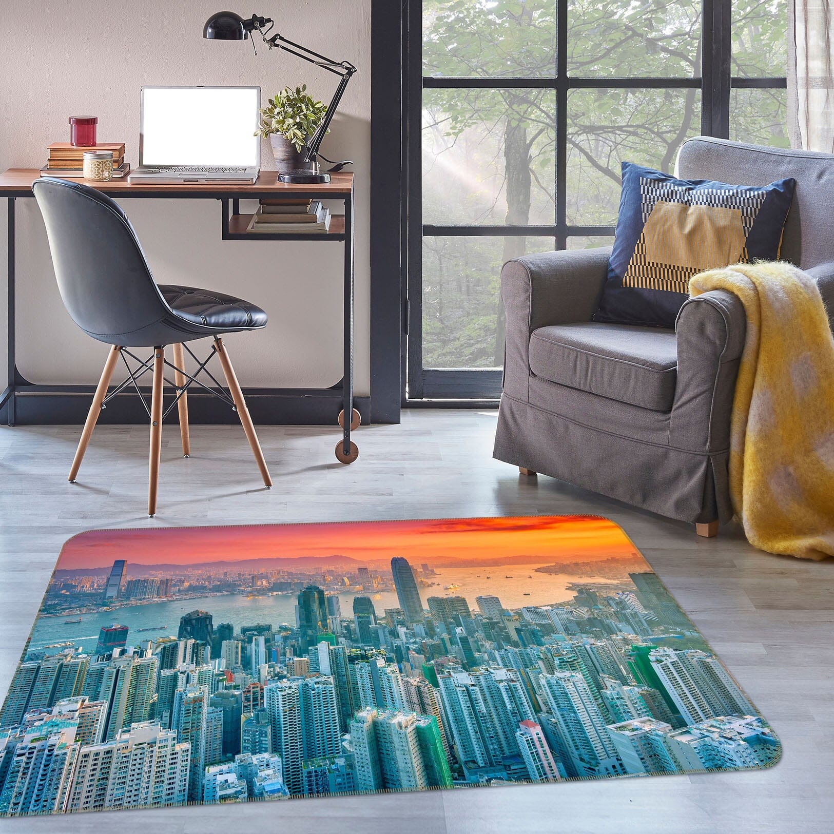 3D Tall Building 1102 Marco Carmassi Rug Non Slip Rug Mat Mat AJ Creativity Home