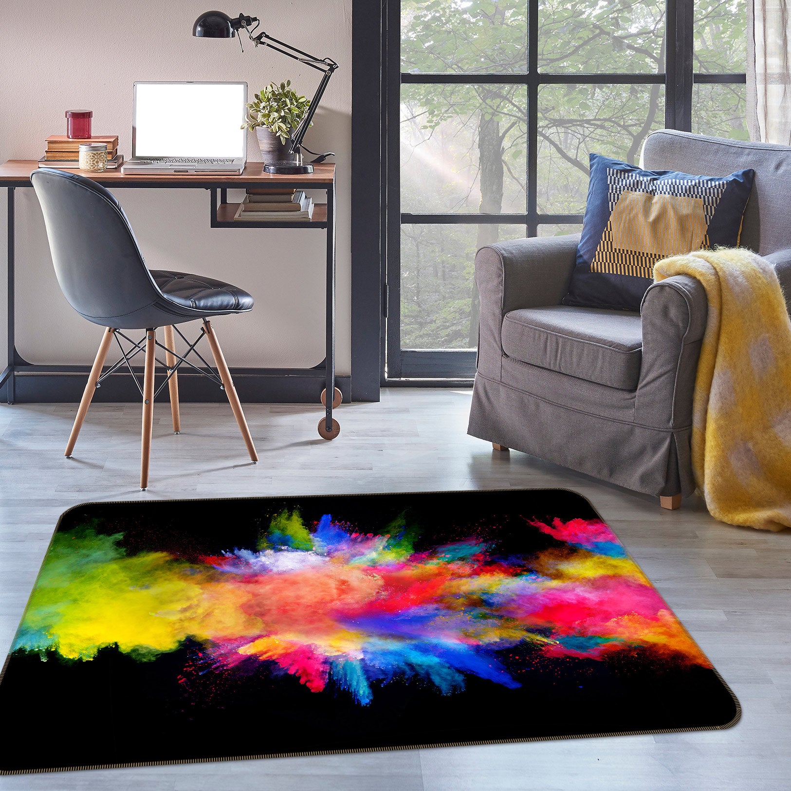 3D Colorful 77133 Non Slip Rug Mat