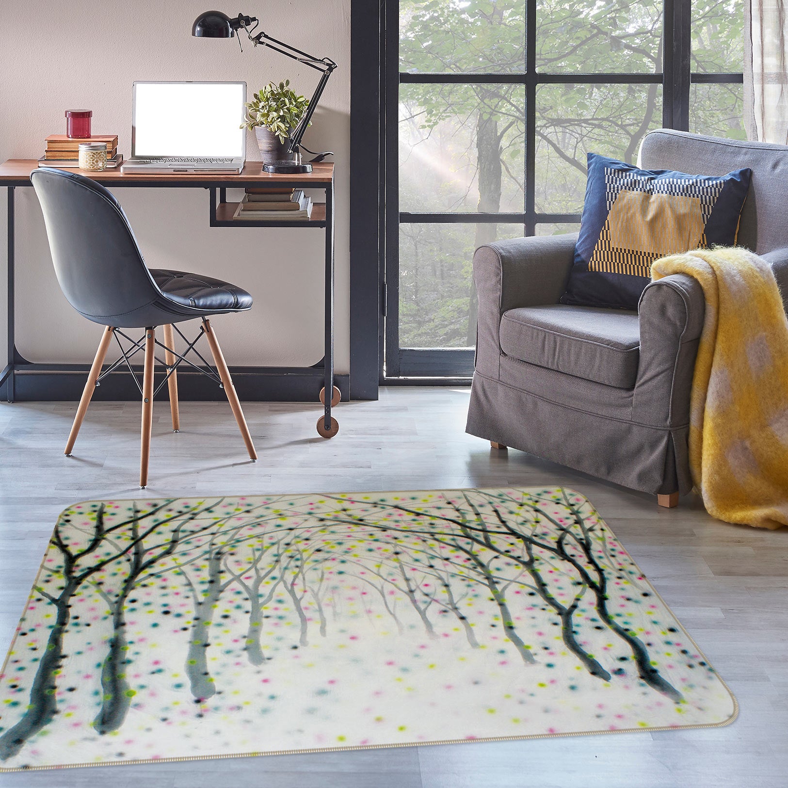 3D Forest 75197 Non Slip Rug Mat