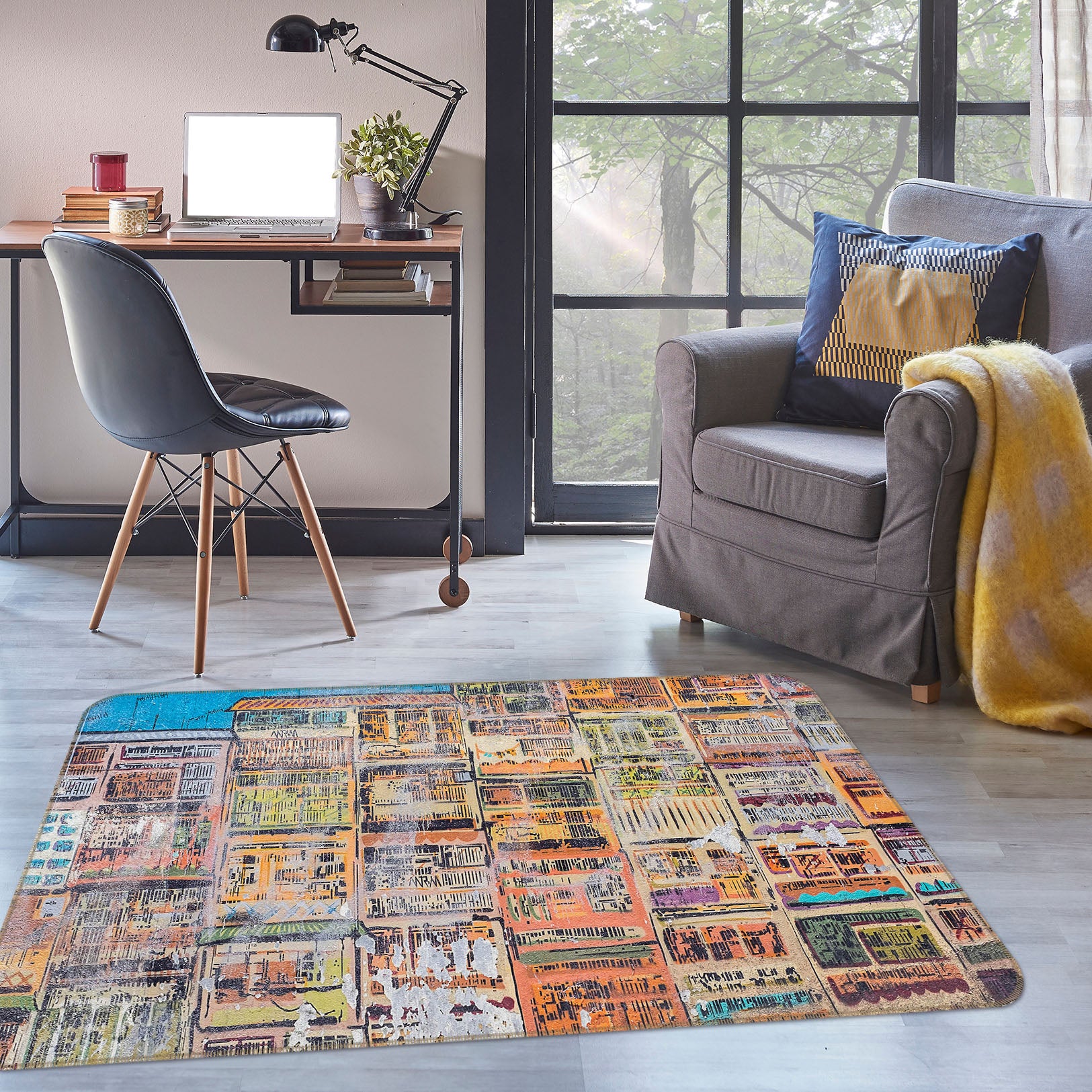 3D Pattern 31077 Non Slip Rug Mat