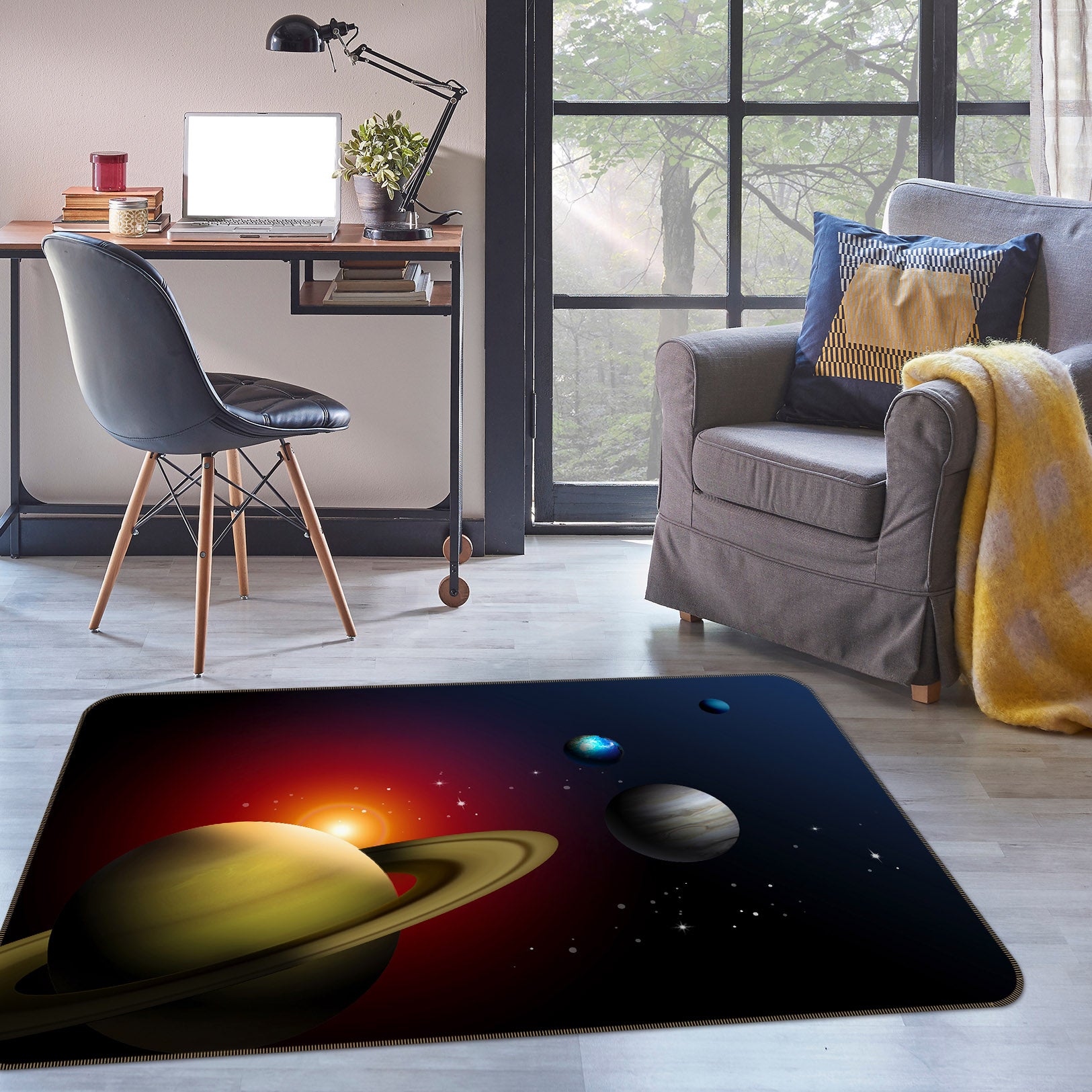3D Planet 31181 Non Slip Rug Mat