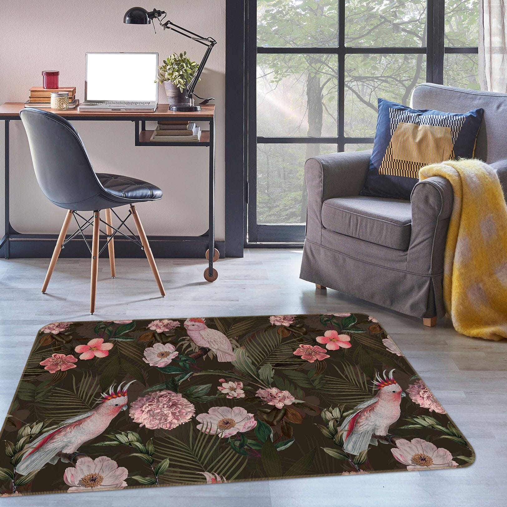3D Rose Manor 130 Uta Naumann Rug Non Slip Rug Mat Mat AJ Creativity Home