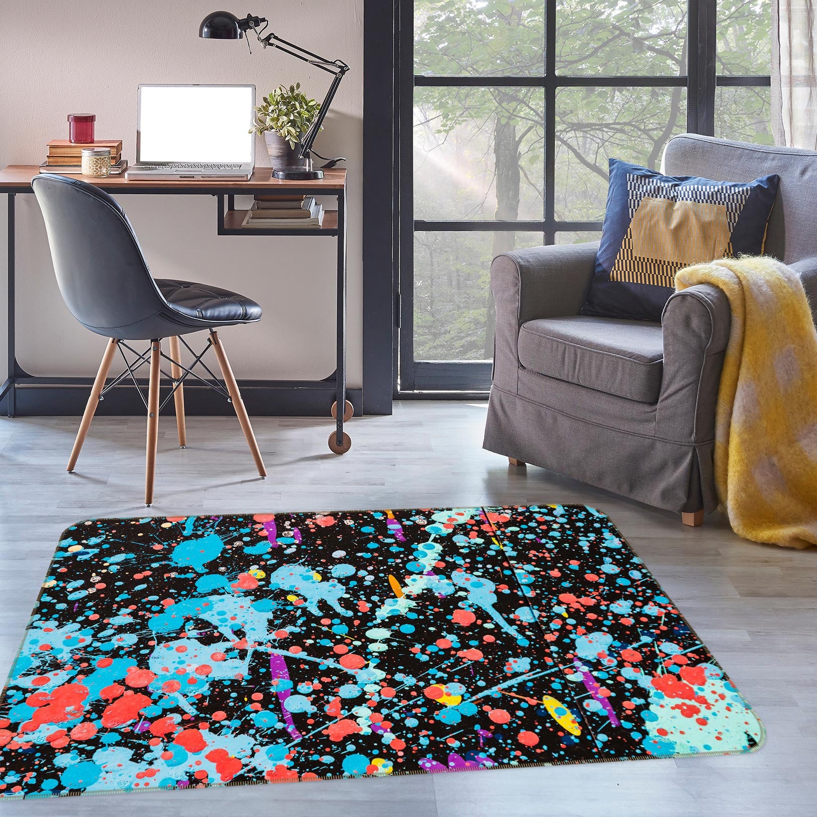 3D Colorful 30079 Non Slip Rug Mat